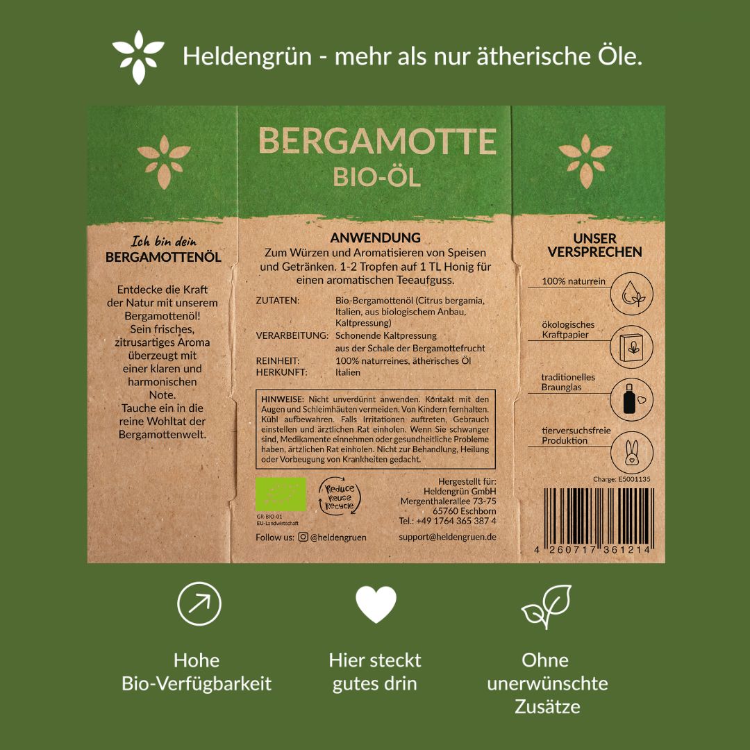 Bio-Bergamotteöl Heldengrün