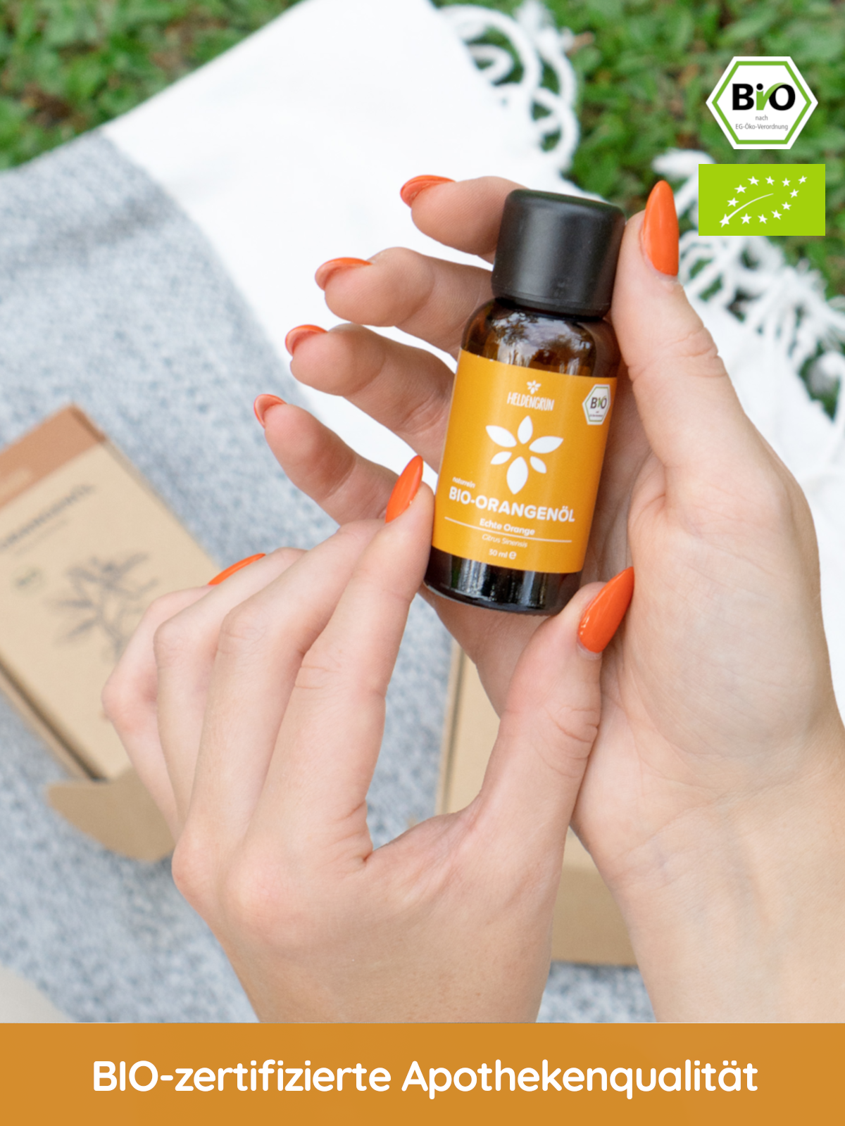 Heldengrün Bio-Orangenöl- Naturrein & Ätherisch! Duftöle Heldengrün