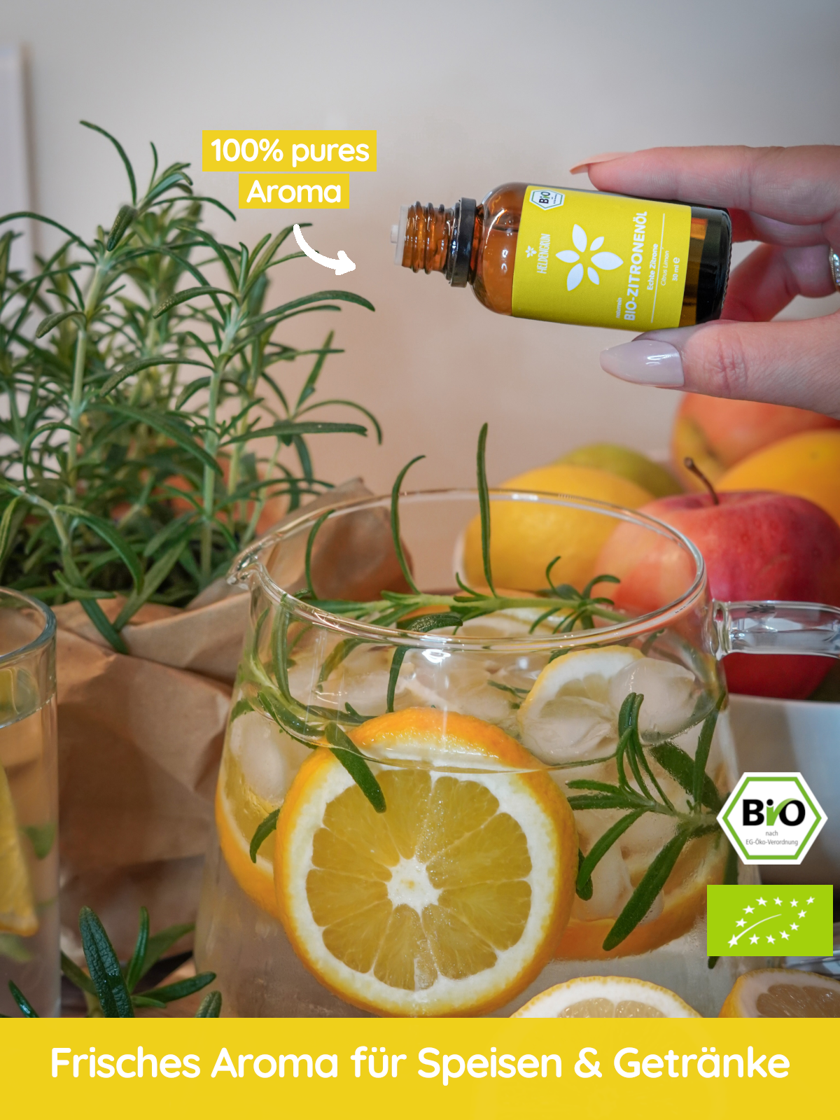 Heldengrün Bio Zitronenöl - Naturrein & Ätherisch! Duftöle Heldengrün