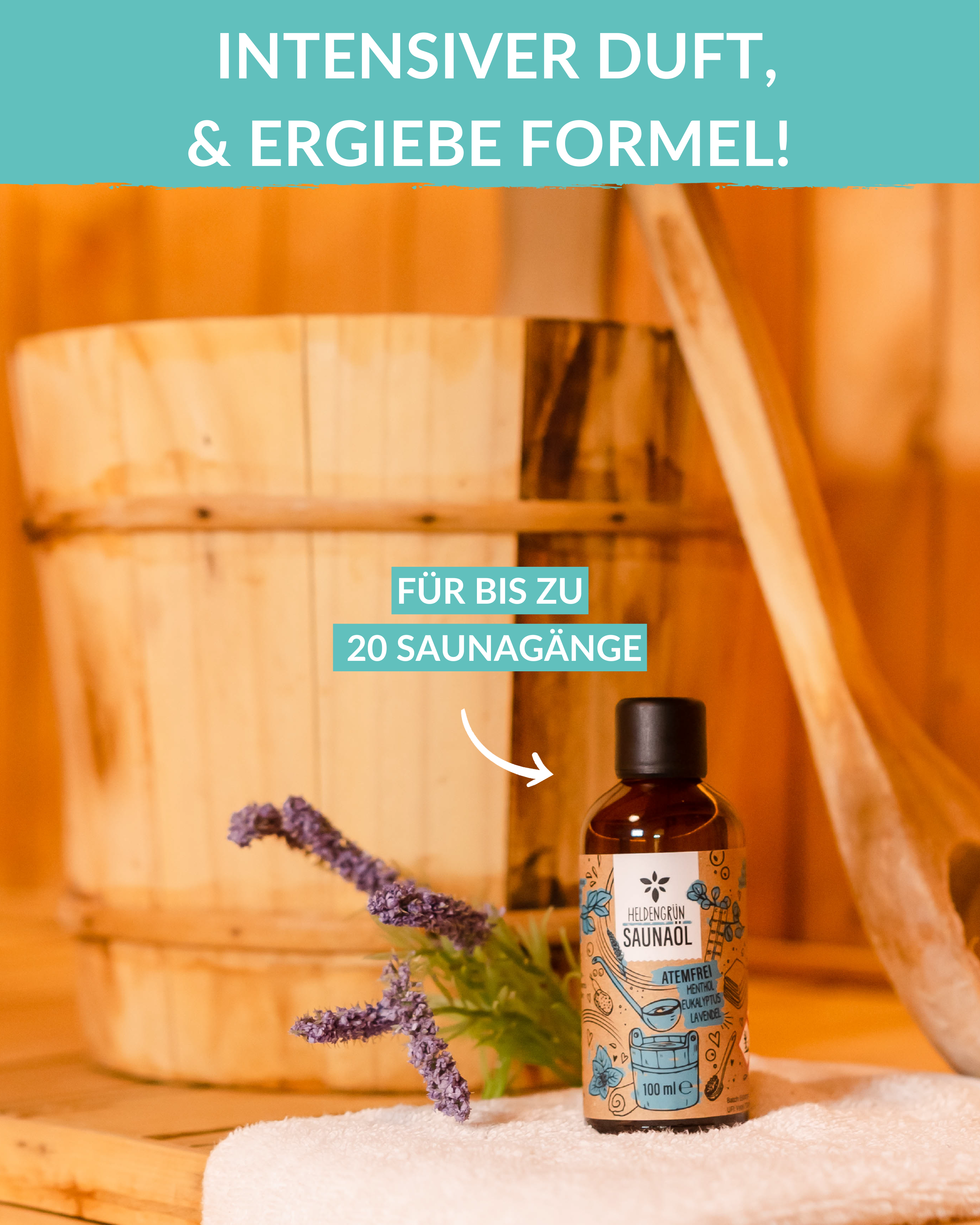 Saunaöl "Zitruszauber" Heldengrün