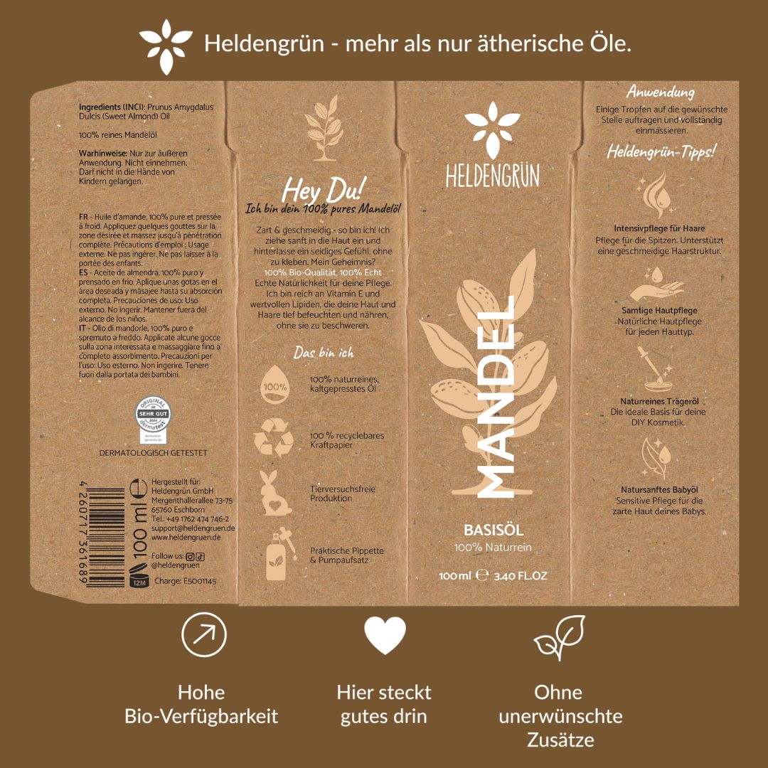 Bio-Mandelöl Heldengrün