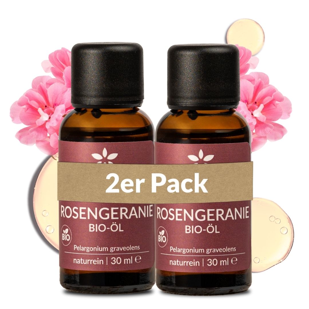 Bio-Rosengeranienöl Heldengrün