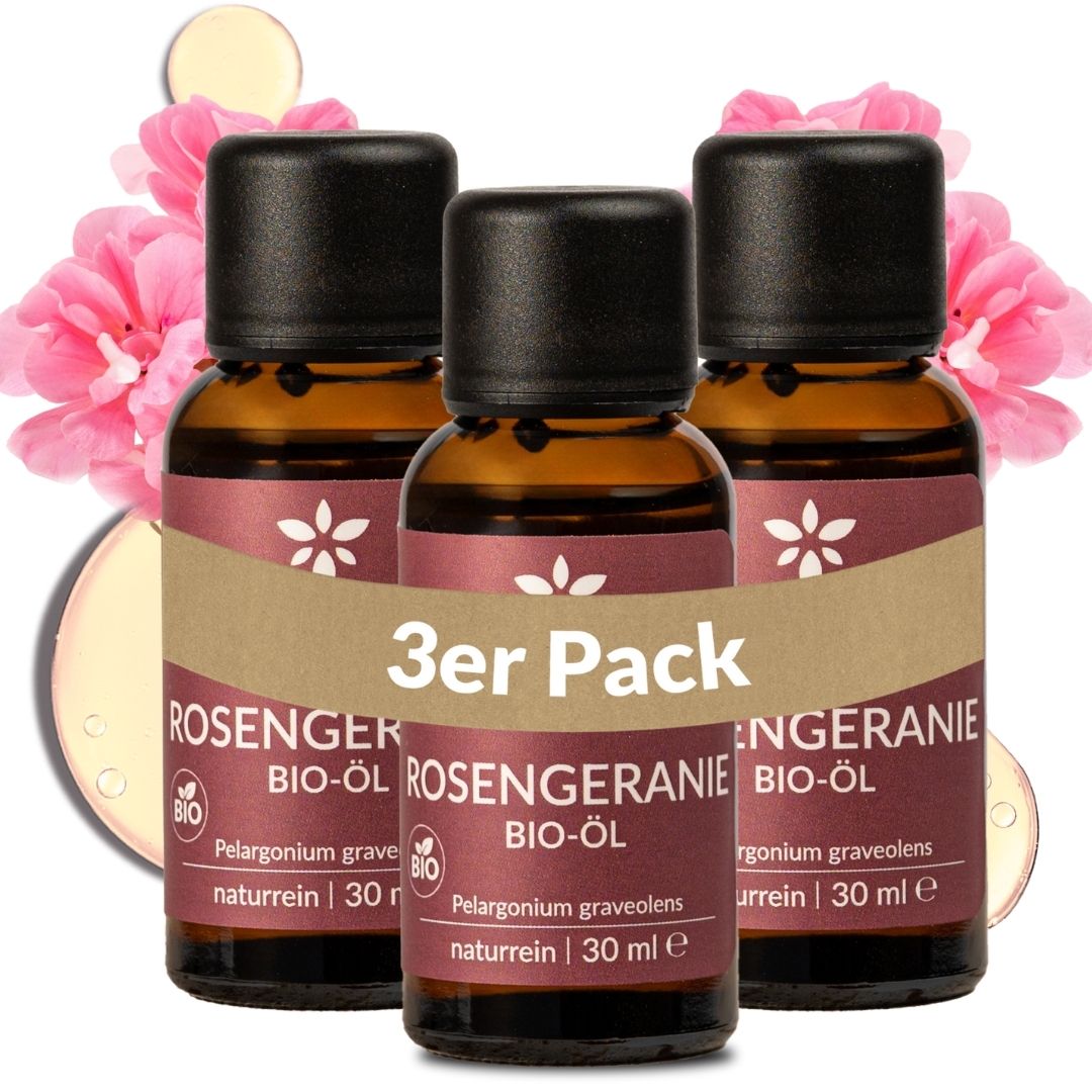 Bio-Rosengeranienöl Heldengrün