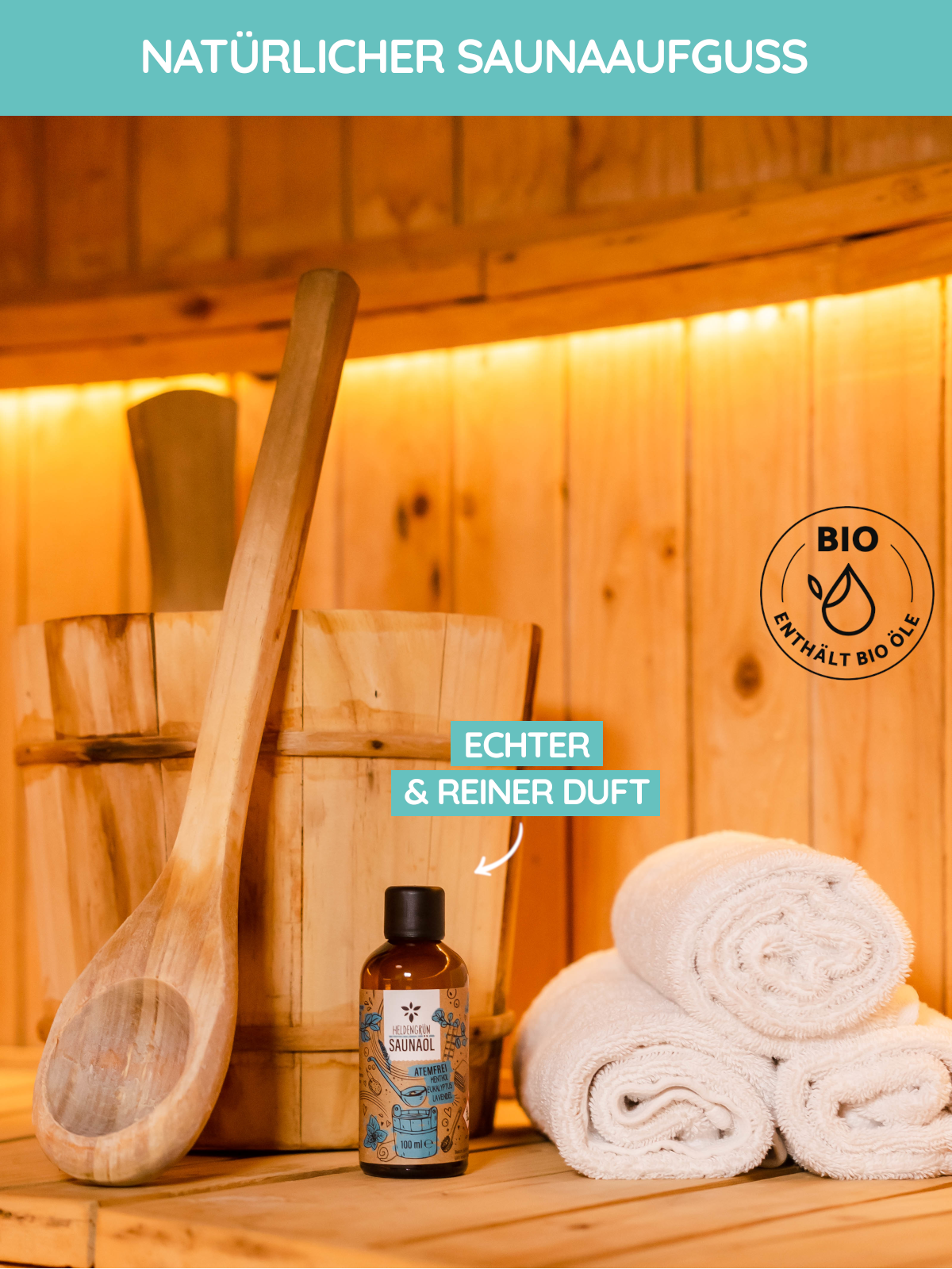 Saunaöl "Atemfrei"  Heldengrün