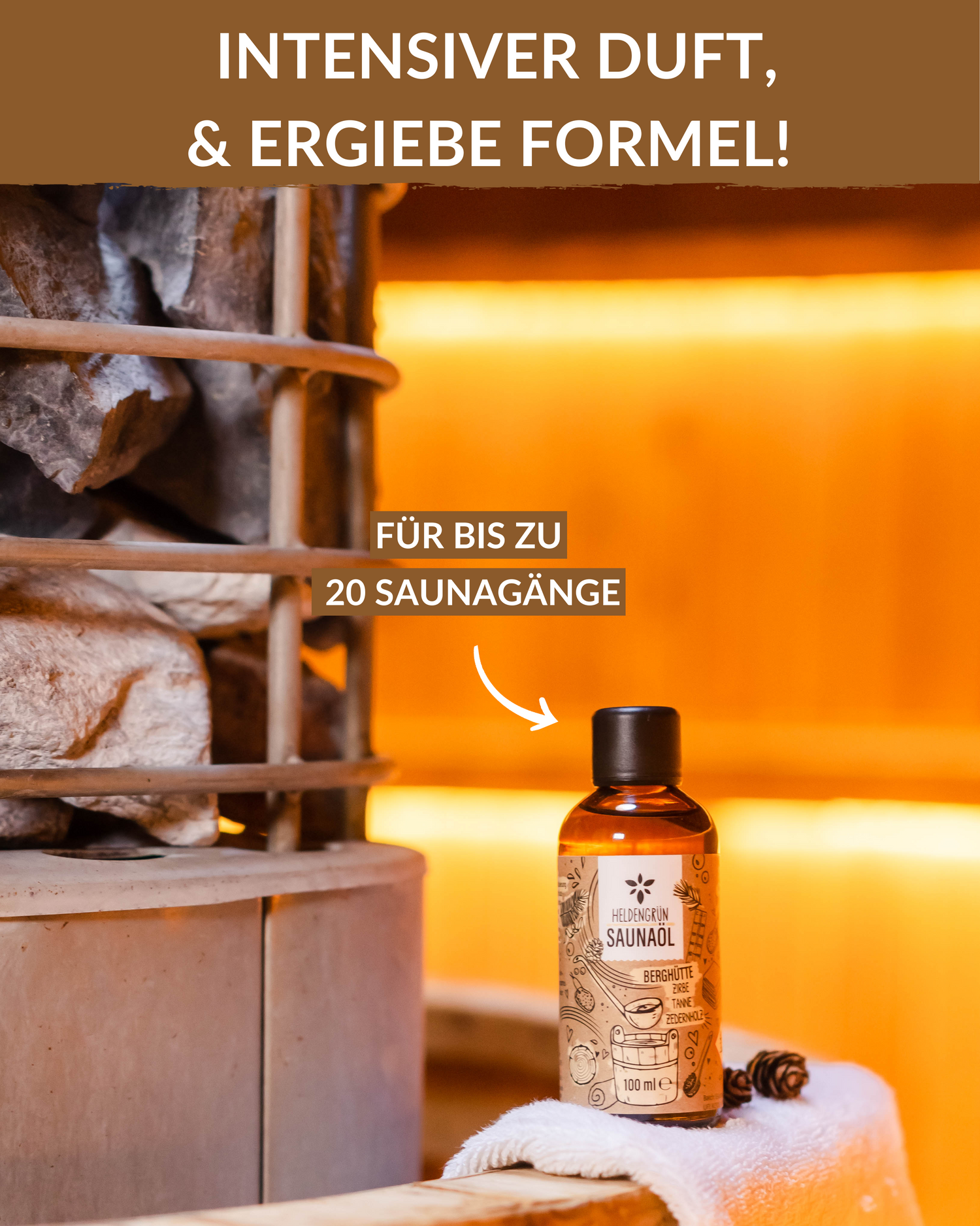 Saunaöl "Berghütte"  Heldengrün