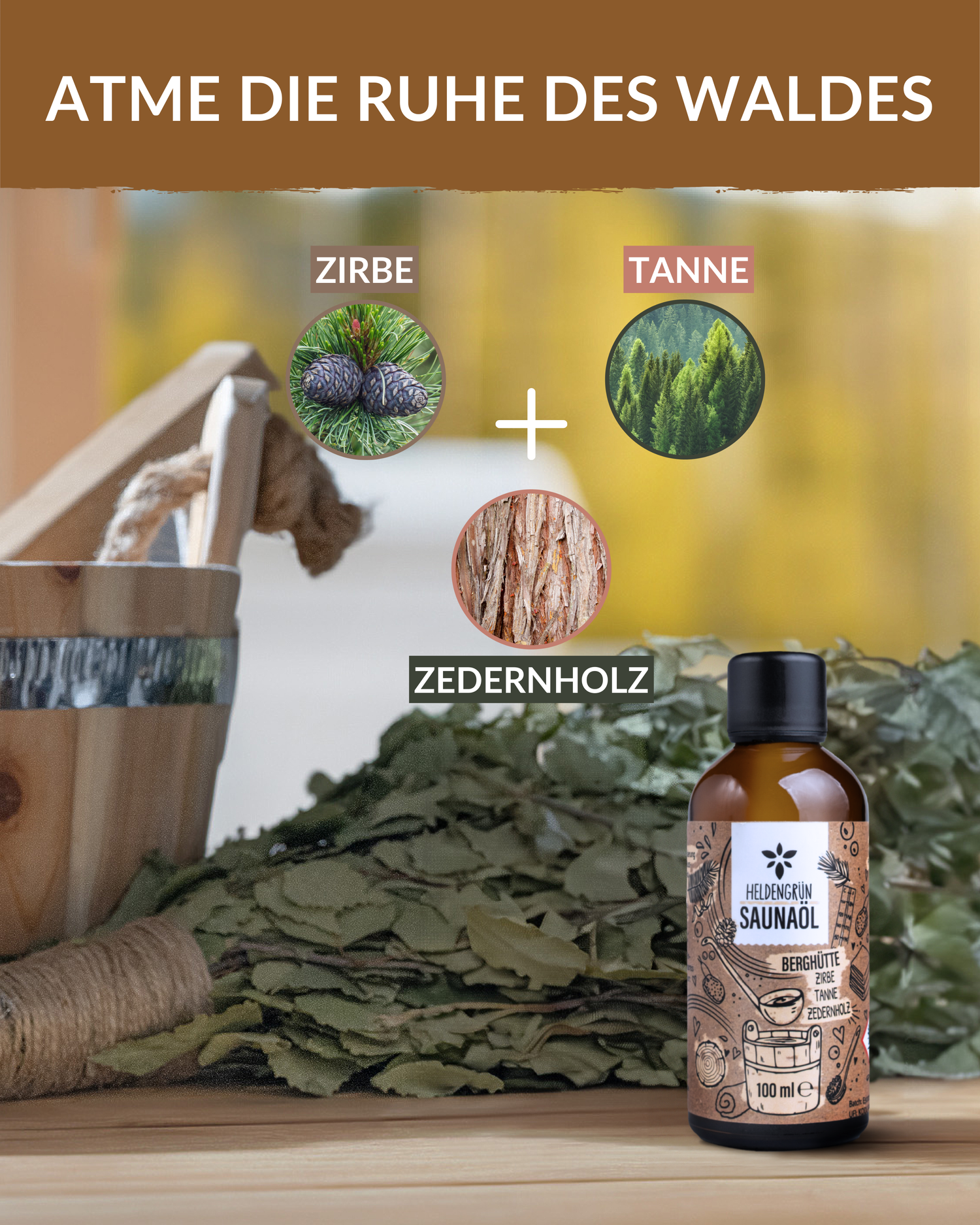 Saunaöl "Berghütte"  Heldengrün