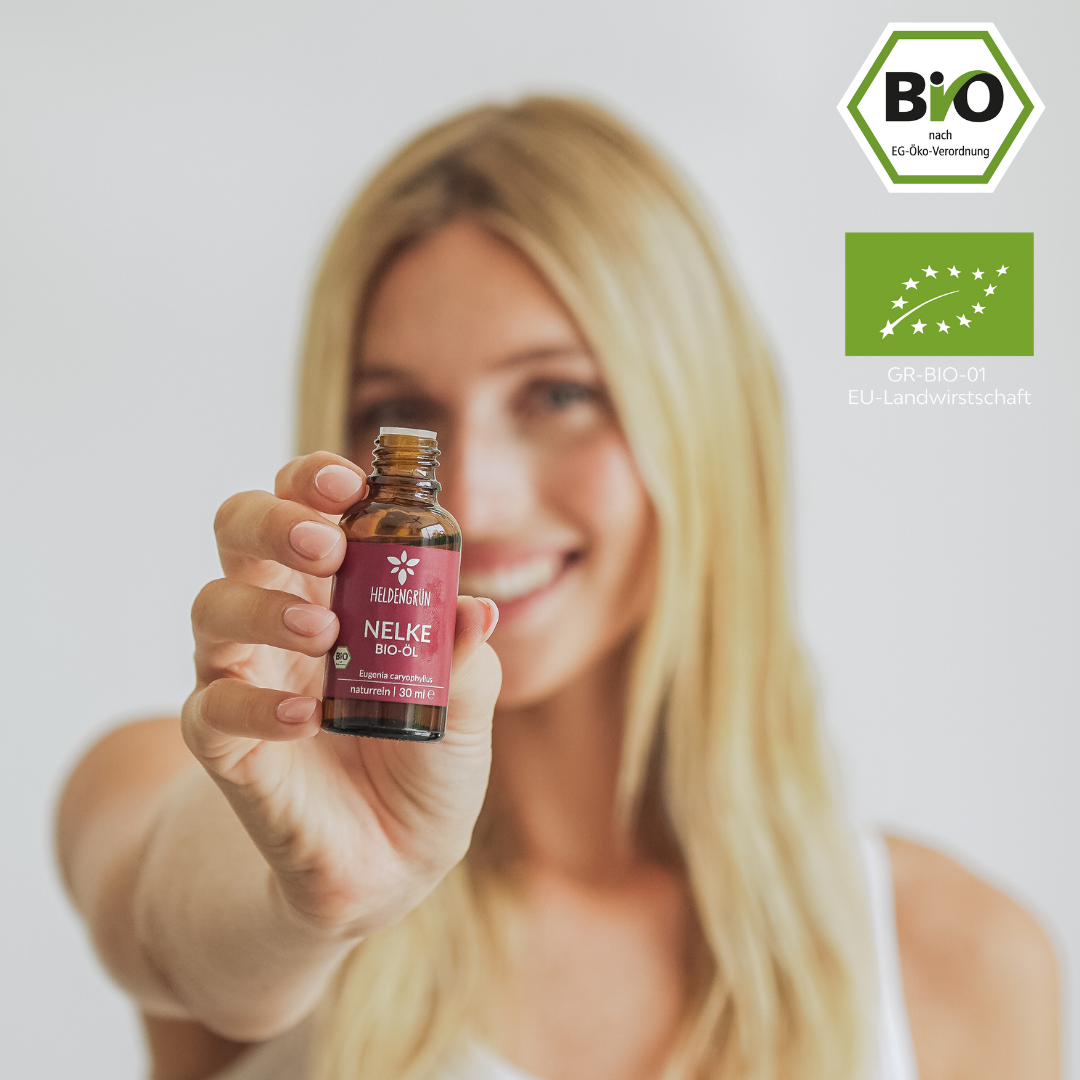Bio-Nelkenöl Heldengrün