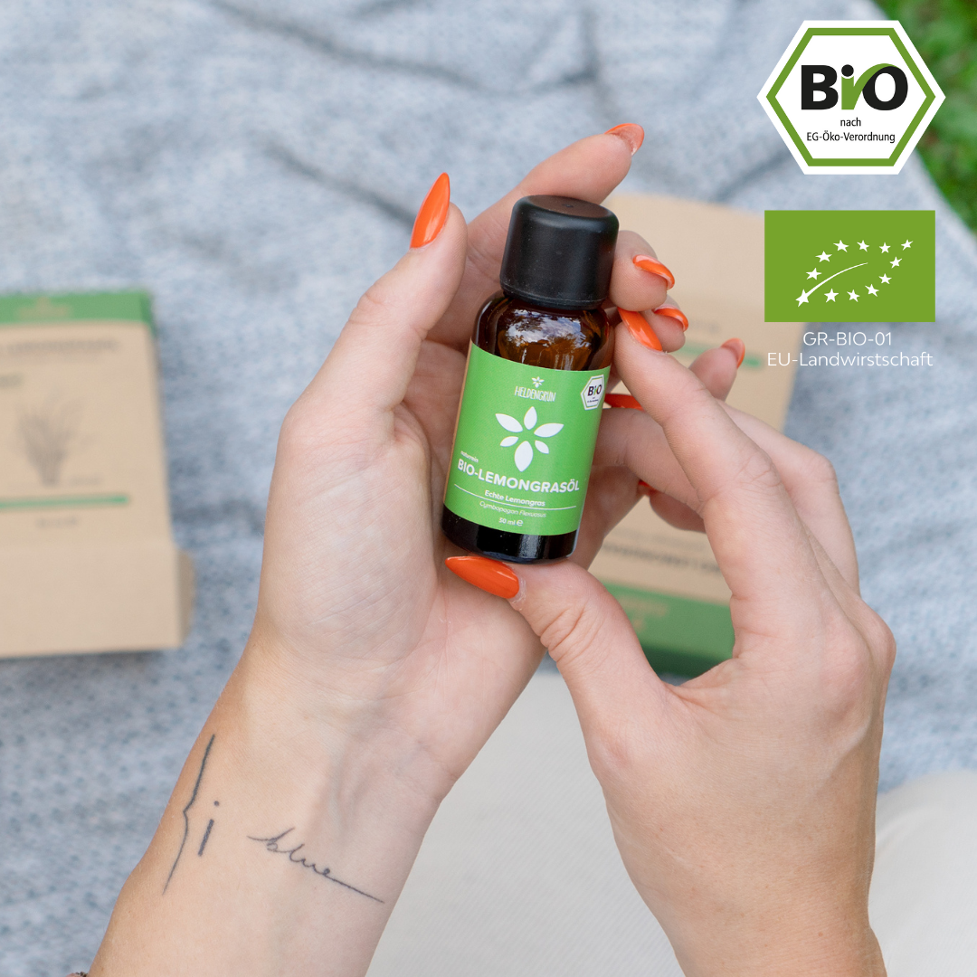 Bio-Lemongrasöl Duftöle Heldengrün