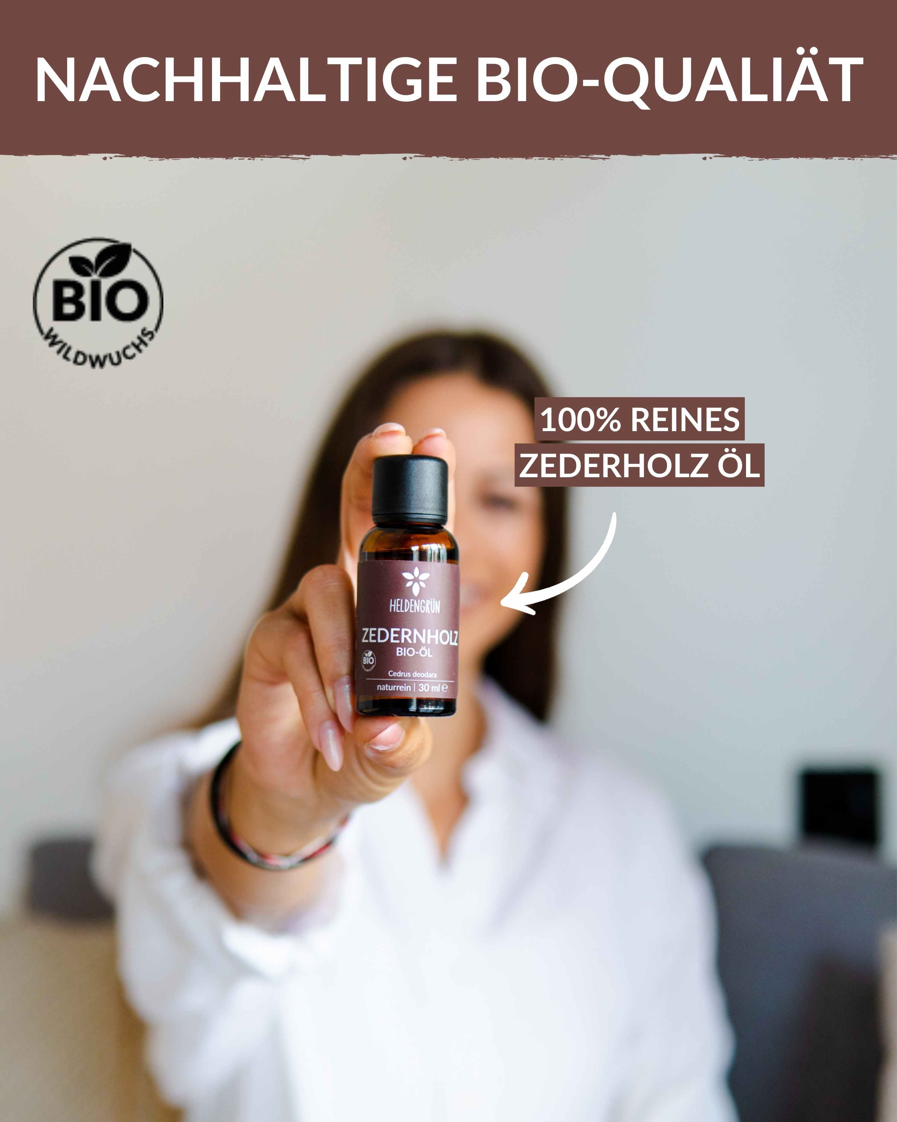 Bio-Zedernholzöl Heldengrün