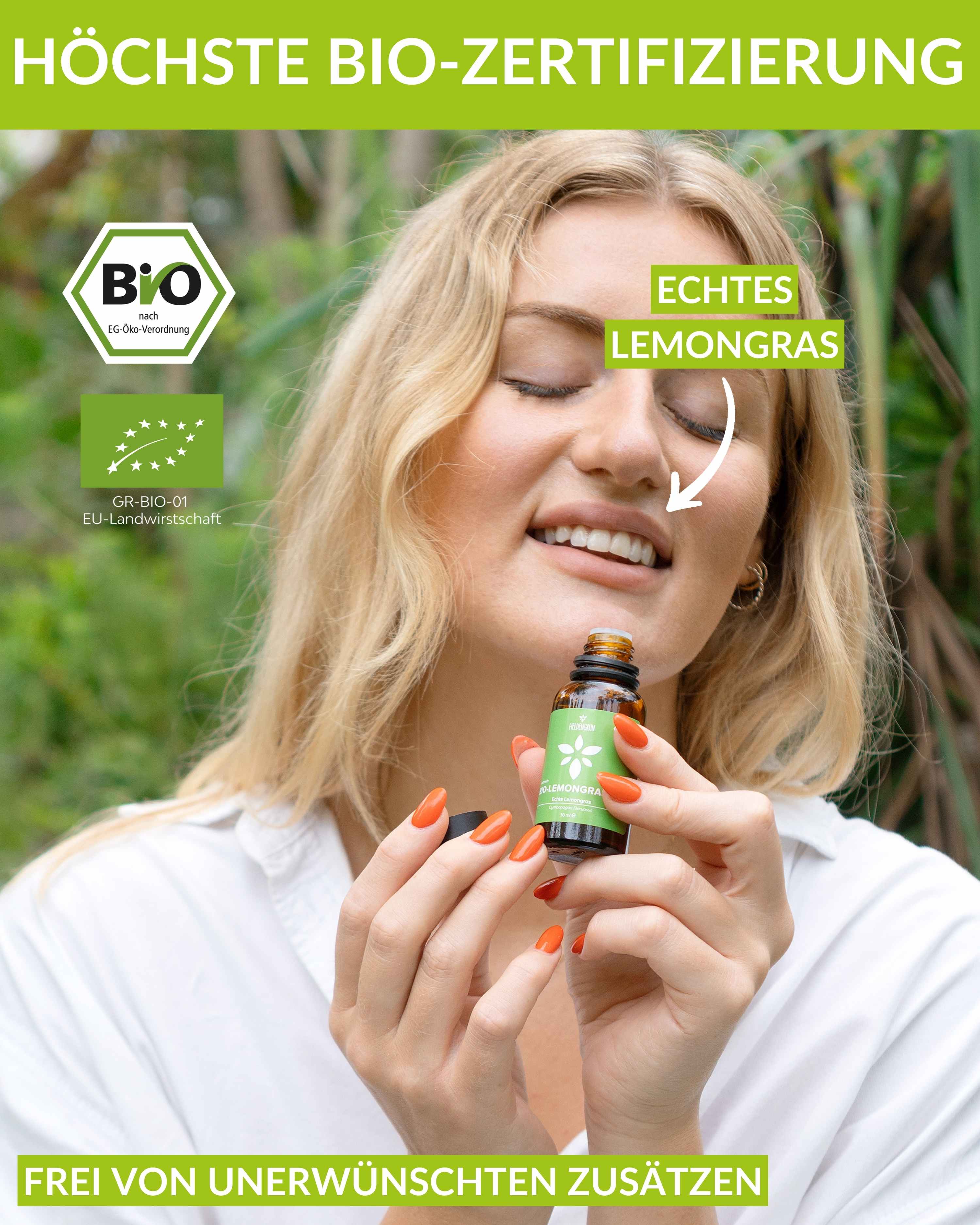 Bio-Lemongrasöl Duftöle Heldengrün
