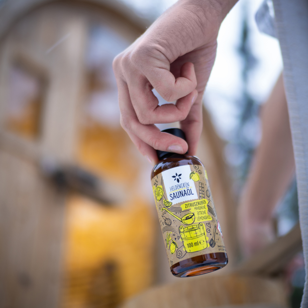 Saunaöl "Zitruszauber" Heldengrün