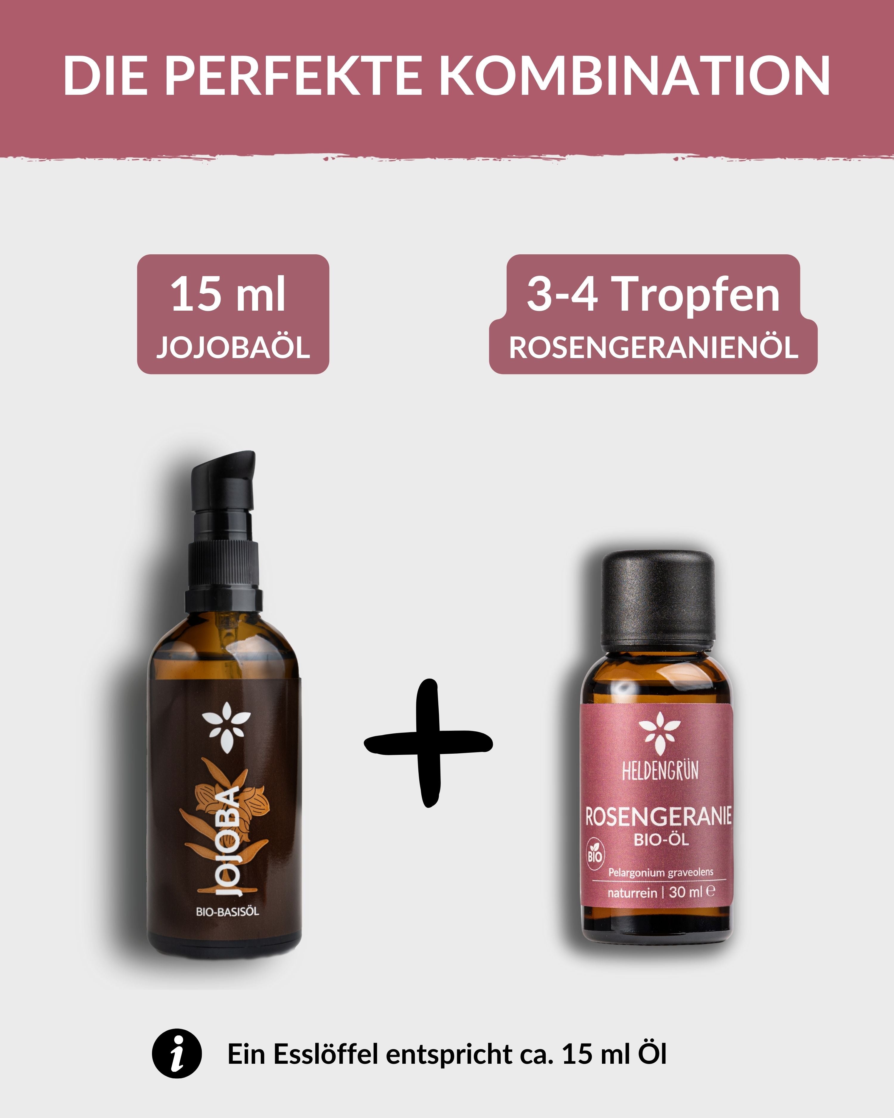 Bio-Rosengeranienöl  Heldengrün