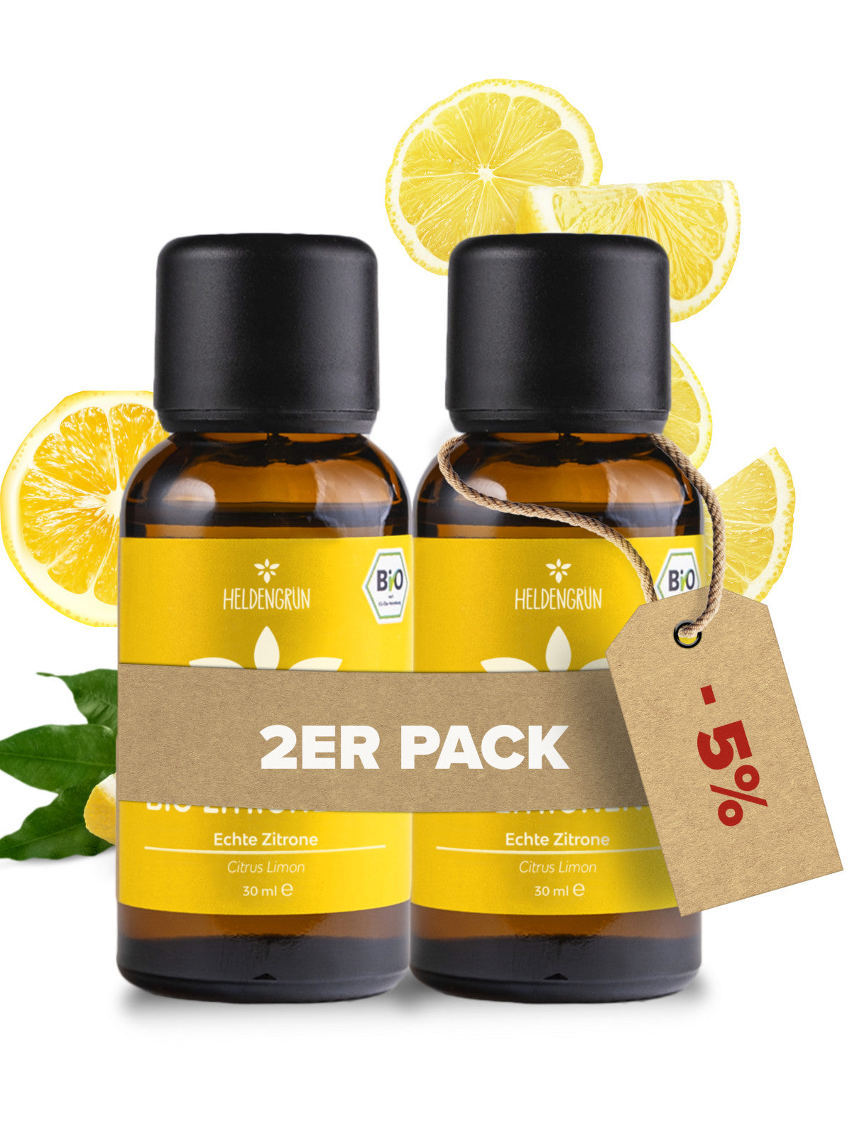 Heldengrün Bio Zitronenöl - Naturrein & Ätherisch! Duftöle Heldengrün