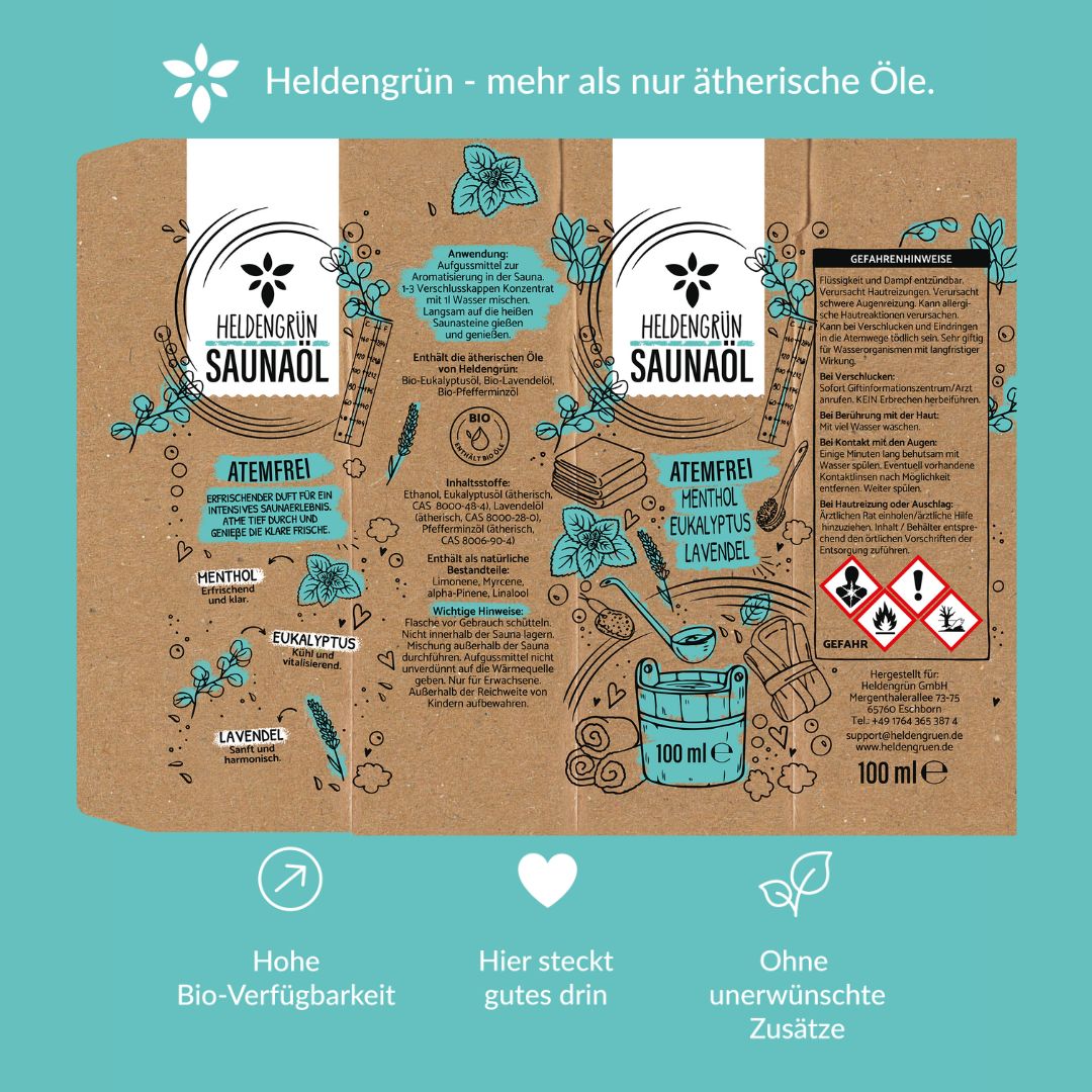 Saunaöl "Atemfrei" Heldengrün