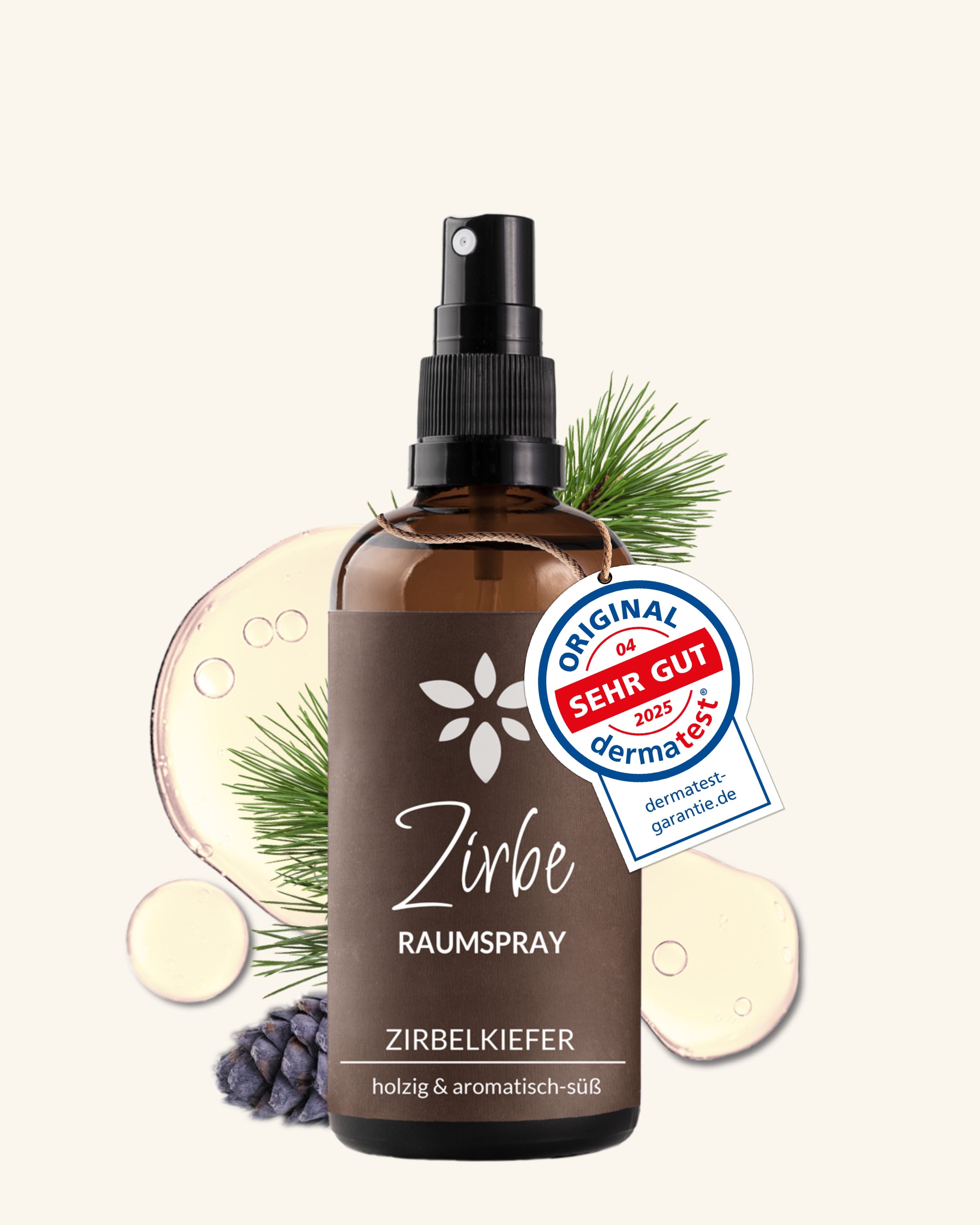 Raumspray Zirbe Duftöle Heldengrün