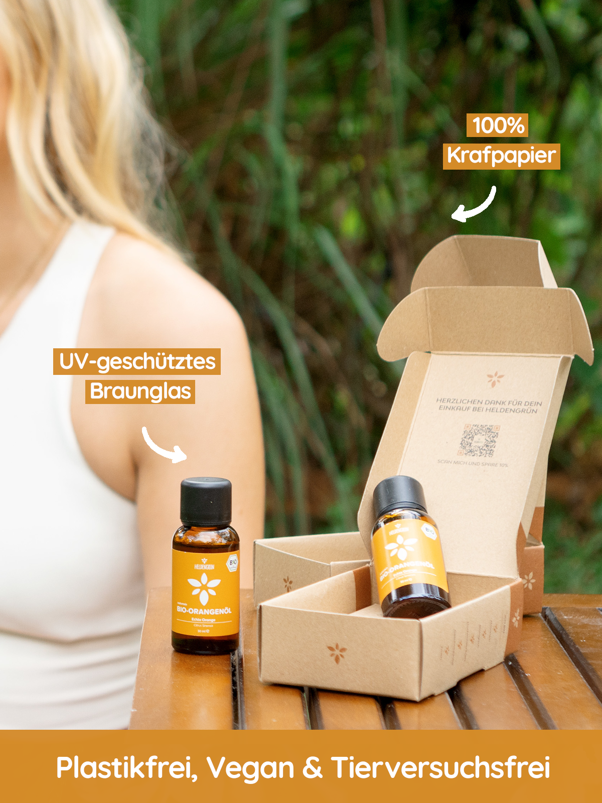 Heldengrün Bio-Orangenöl- Naturrein & Ätherisch! Duftöle Heldengrün