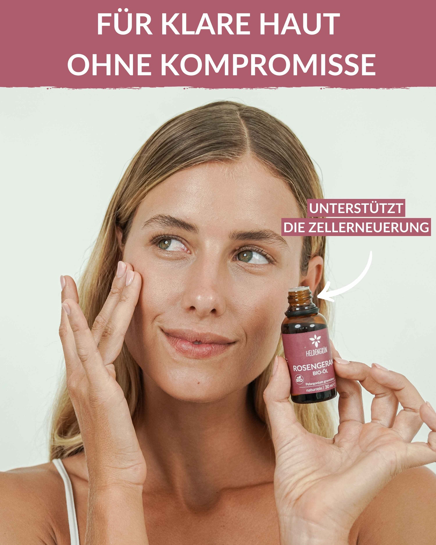 Bio-Rosengeranienöl  Heldengrün