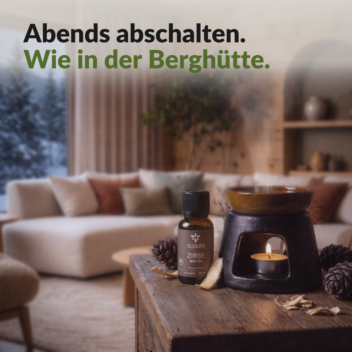 Bio-Zirbenöl Ätherisches Öl Heldengrün