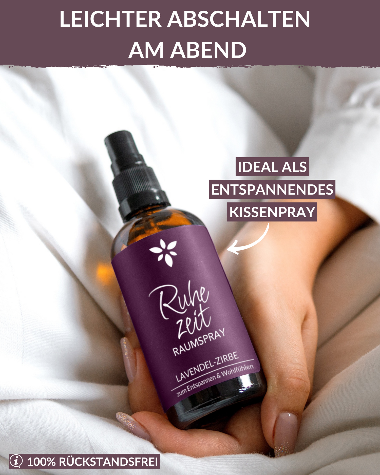 Raumspray "Ruhezeit" Raumspray Heldengrün