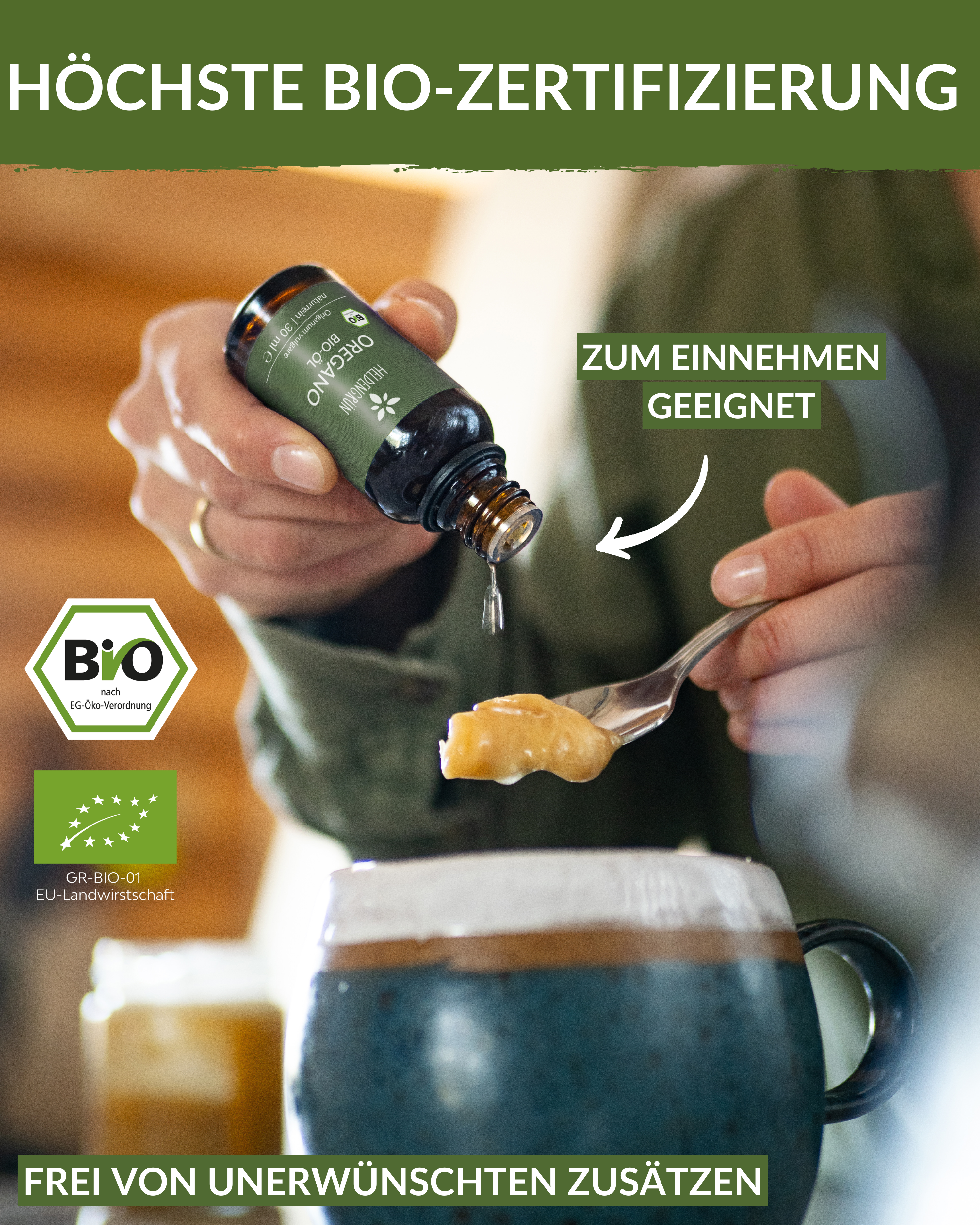 Bio-Oreganoöl Duftöle Heldengrün