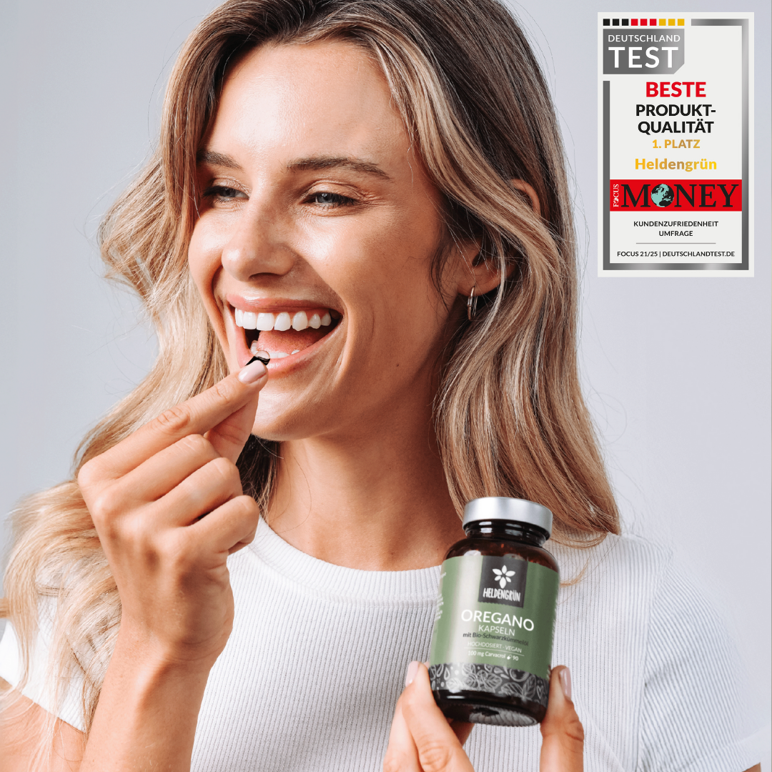 Oregano-Schwarzkümmel Kapseln Kapseln Heldengrün