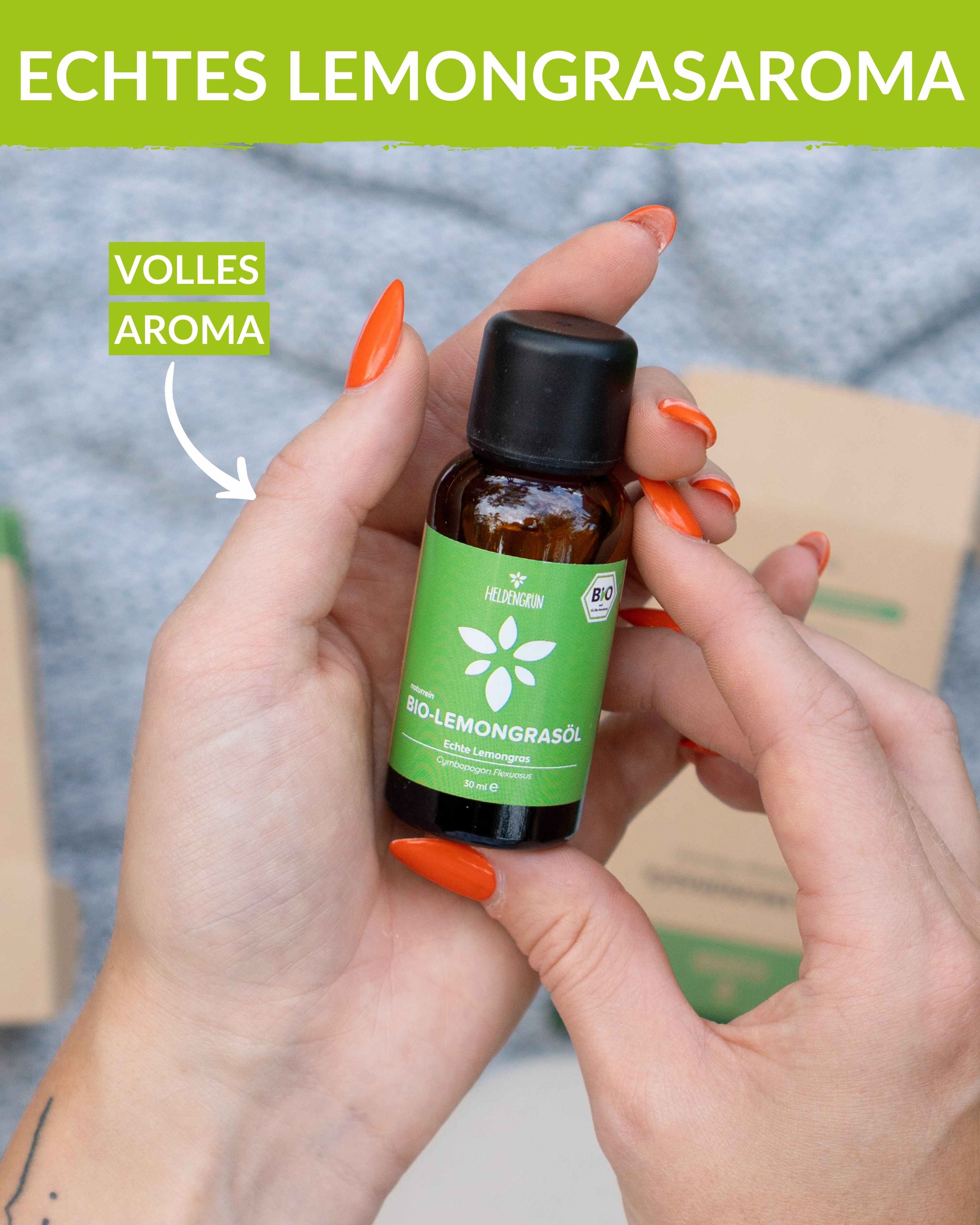 Bio-Lemongrasöl Duftöle Heldengrün