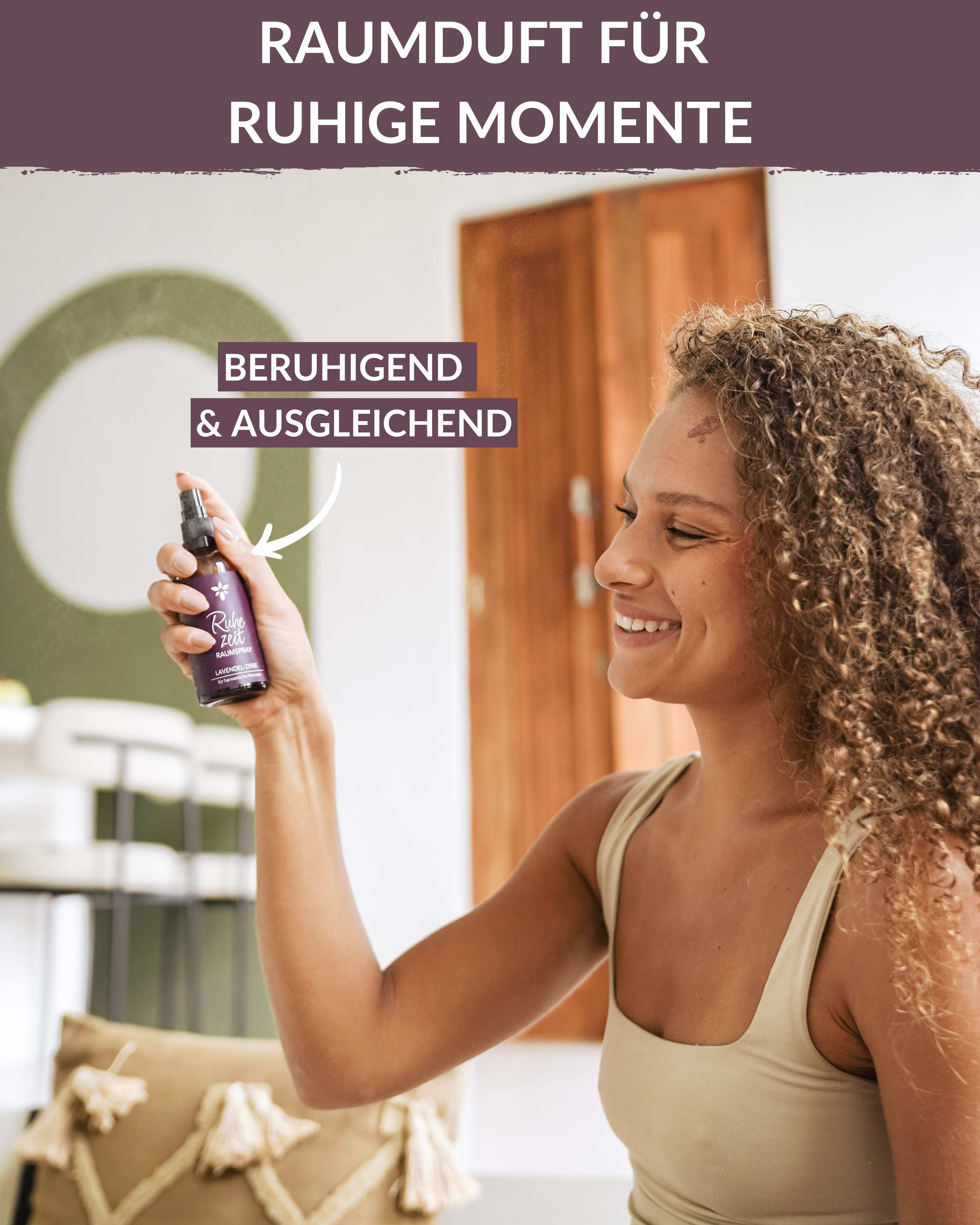 Raumspray "Ruhezeit" Raumspray Heldengrün