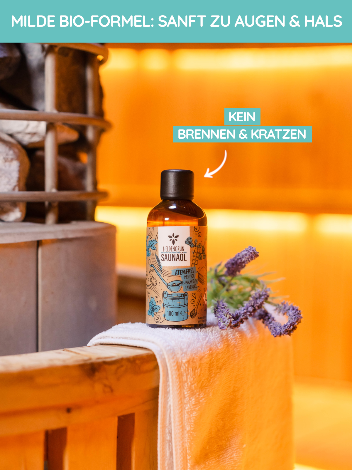 Saunaöl "Atemfrei"  Heldengrün