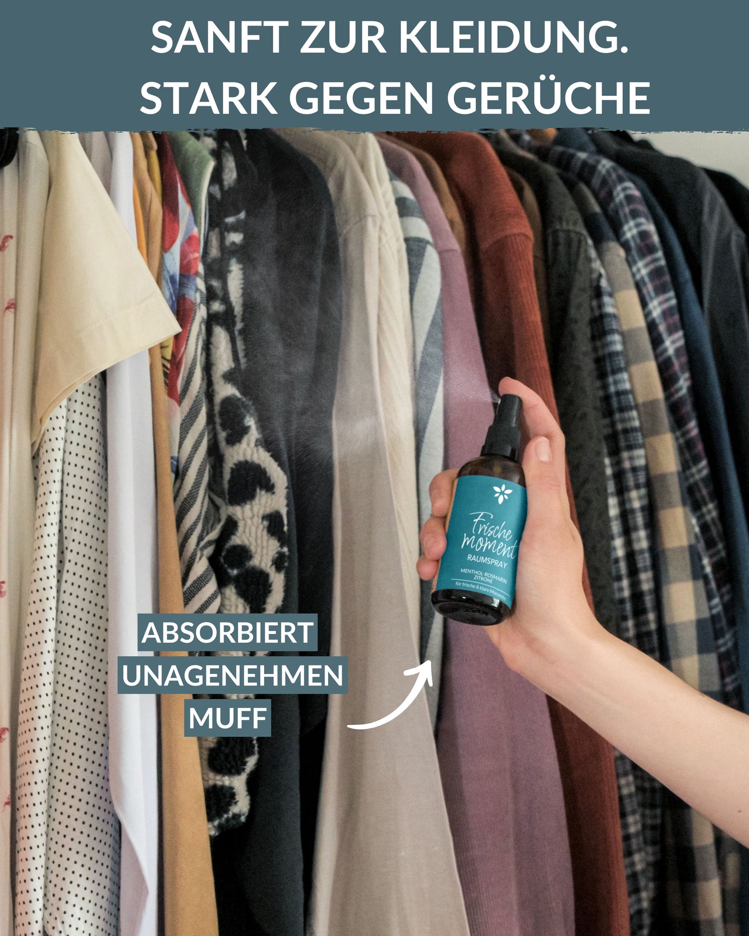 Raumspray "Frischemoment" Raumspray Heldengrün