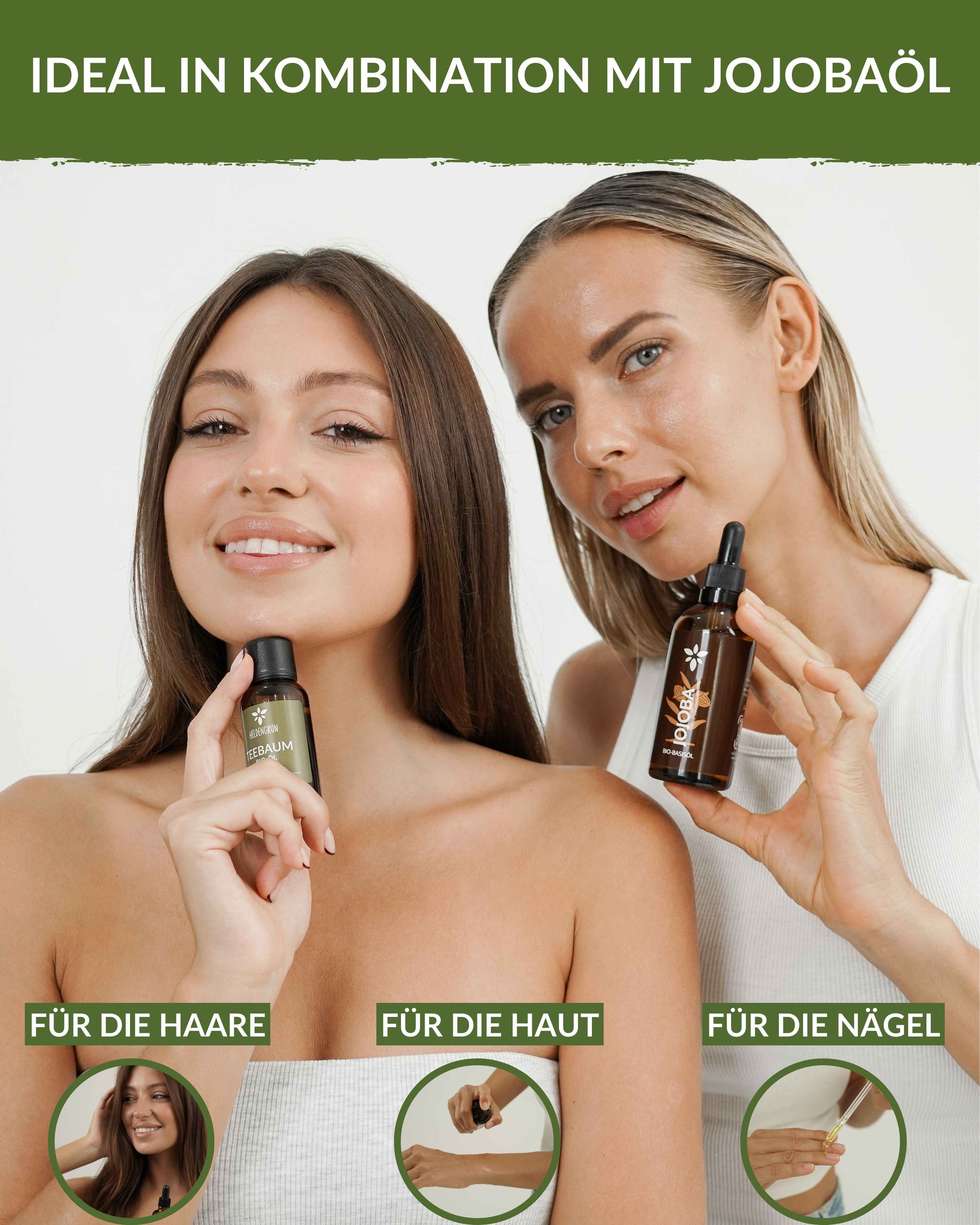 Teebaumöl Heldengrün