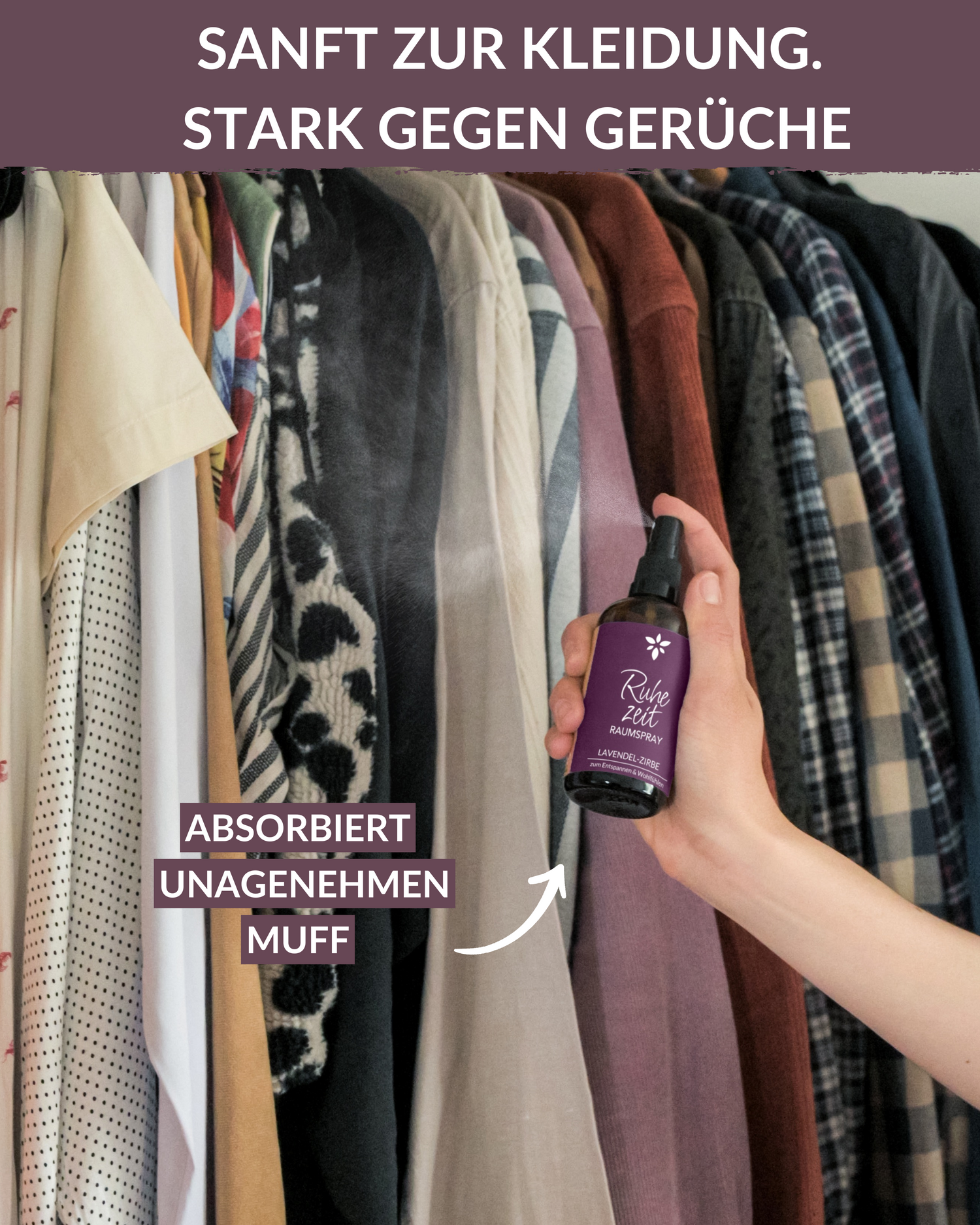 Raumspray "Ruhezeit" Raumspray Heldengrün