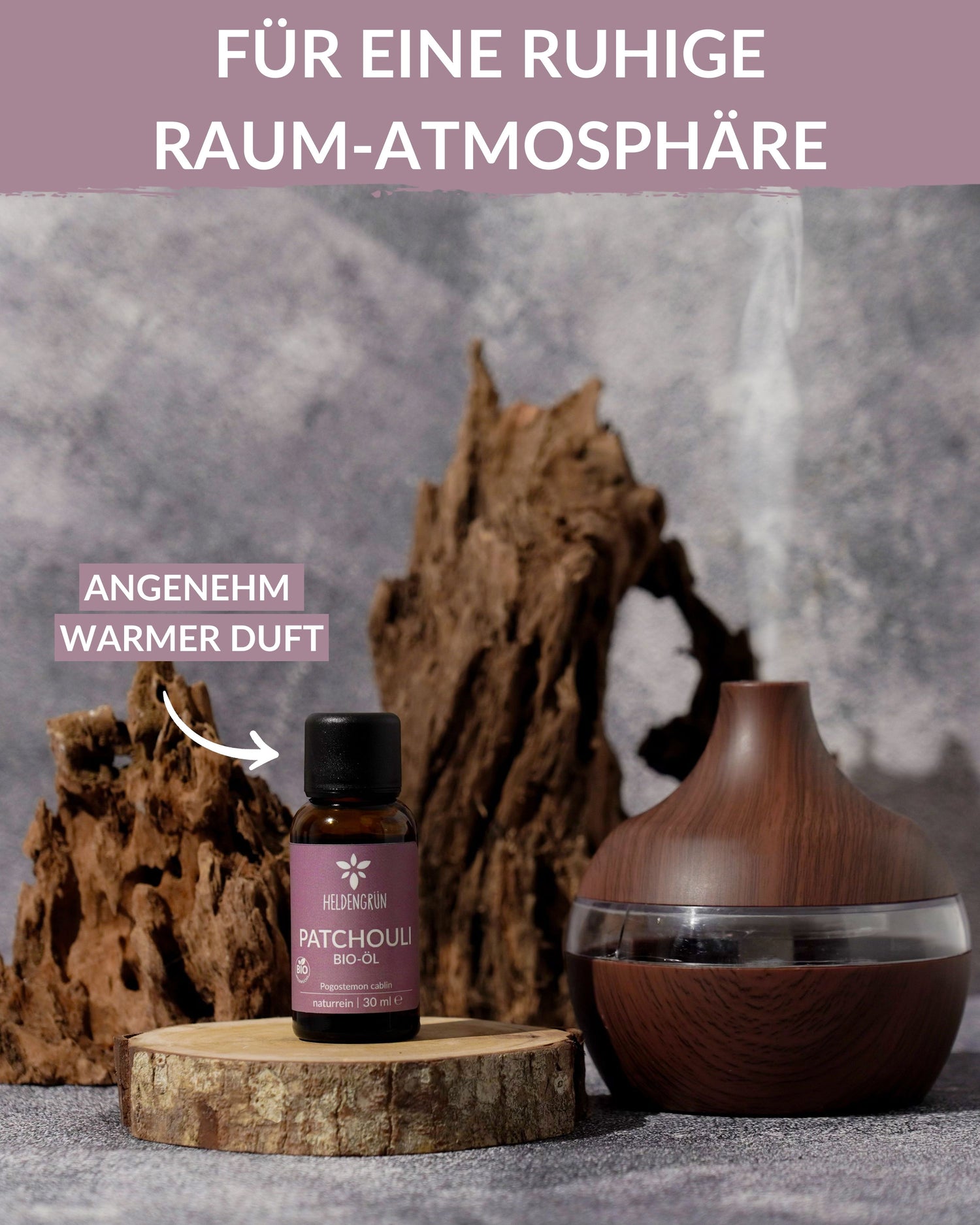 Bio-Patchouli Öl Heldengrün