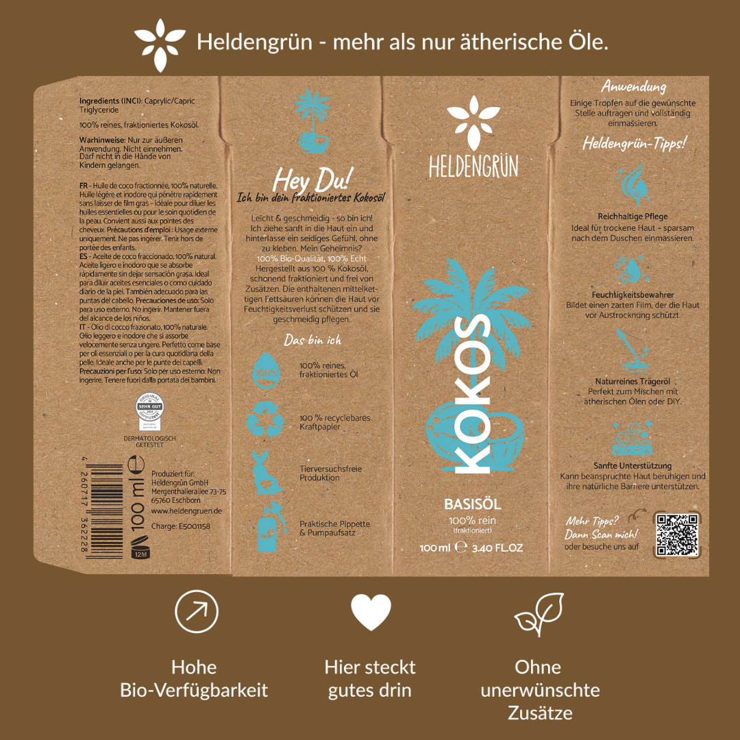 Bio Kokosöl Heldengrün