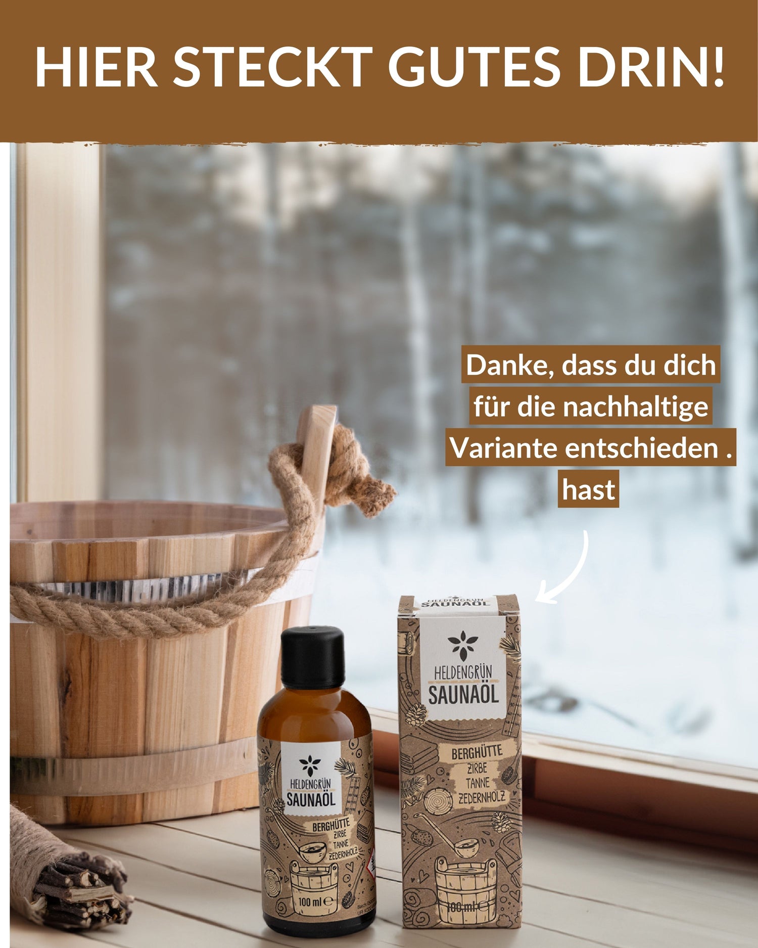 Saunaöl "Berghütte"  Heldengrün