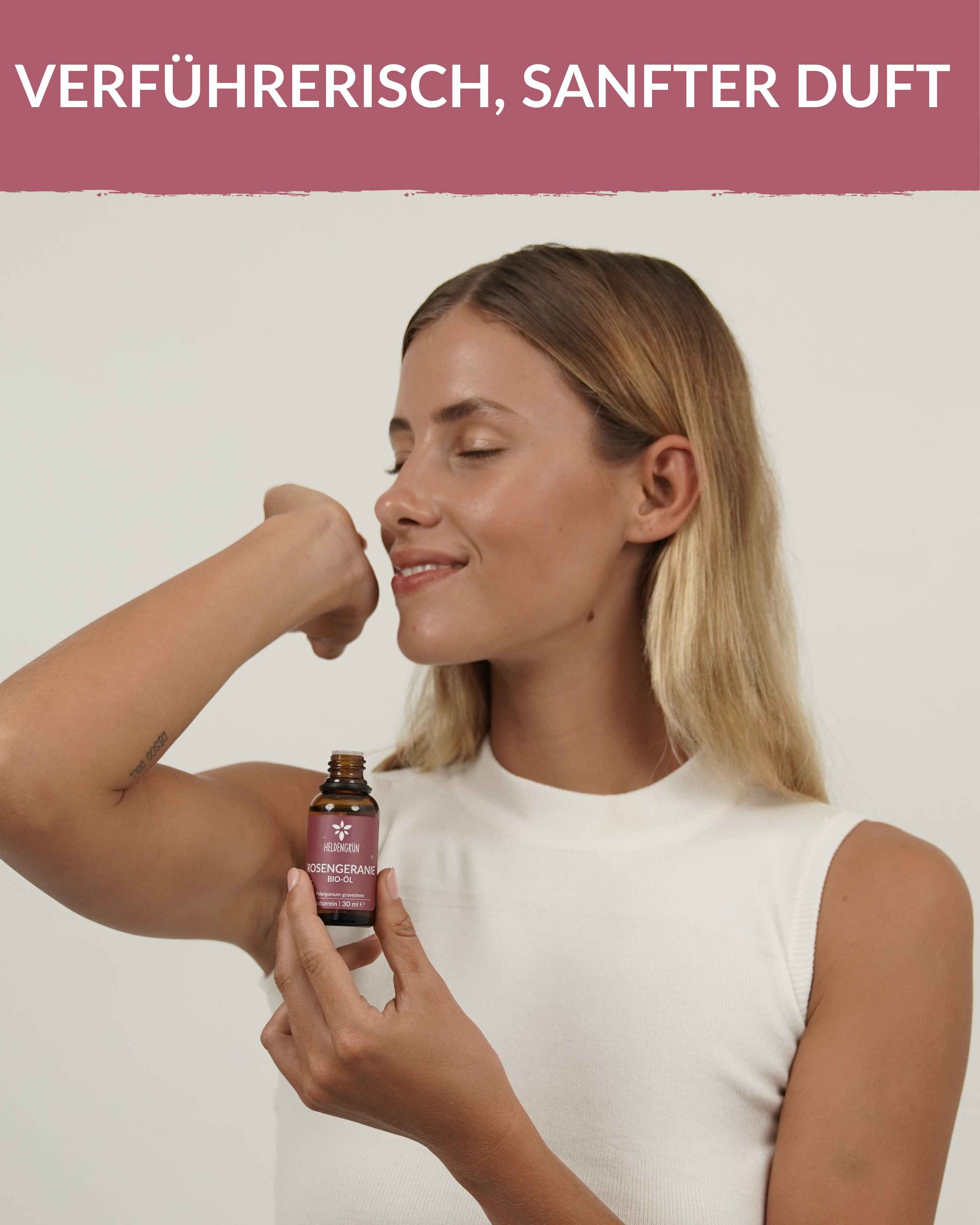 Bio-Rosengeranienöl  Heldengrün