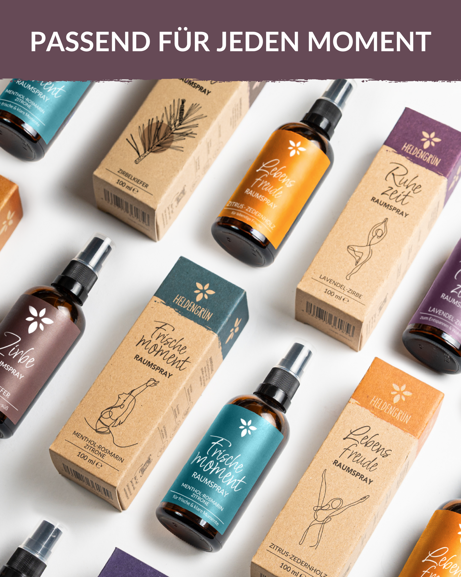 Raumspray "Ruhezeit" Raumspray Heldengrün