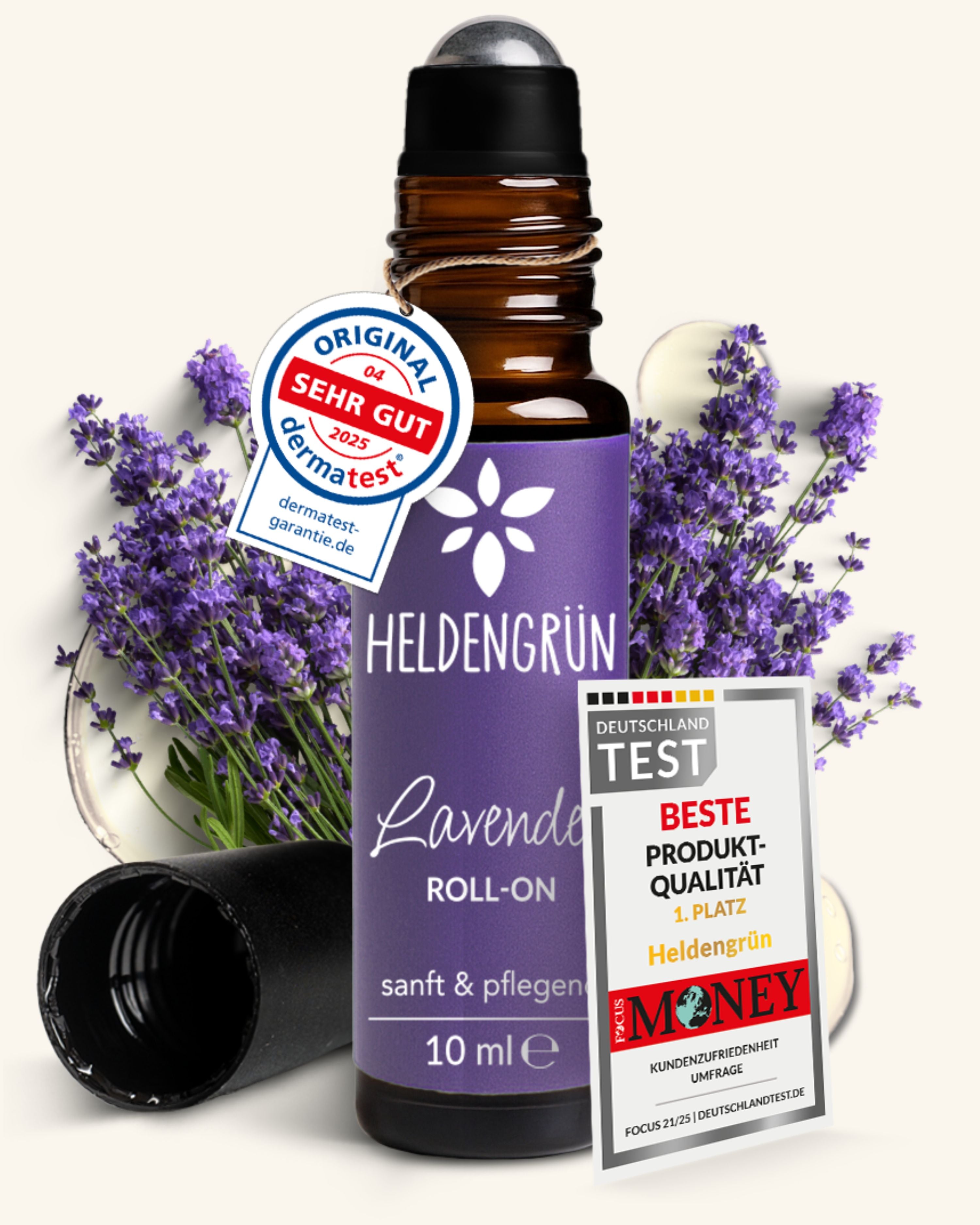Roll-on: Lavendel Heldengrün