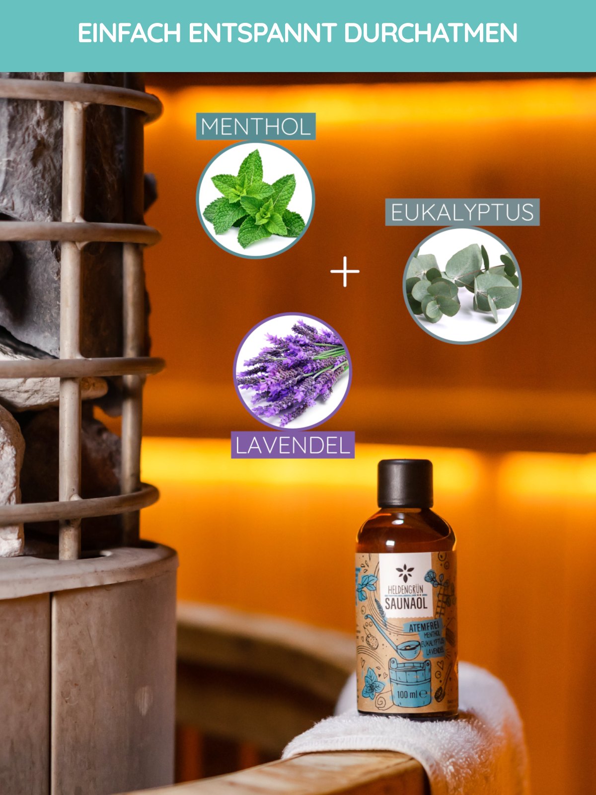 Saunaöl "Atemfrei"  Heldengrün