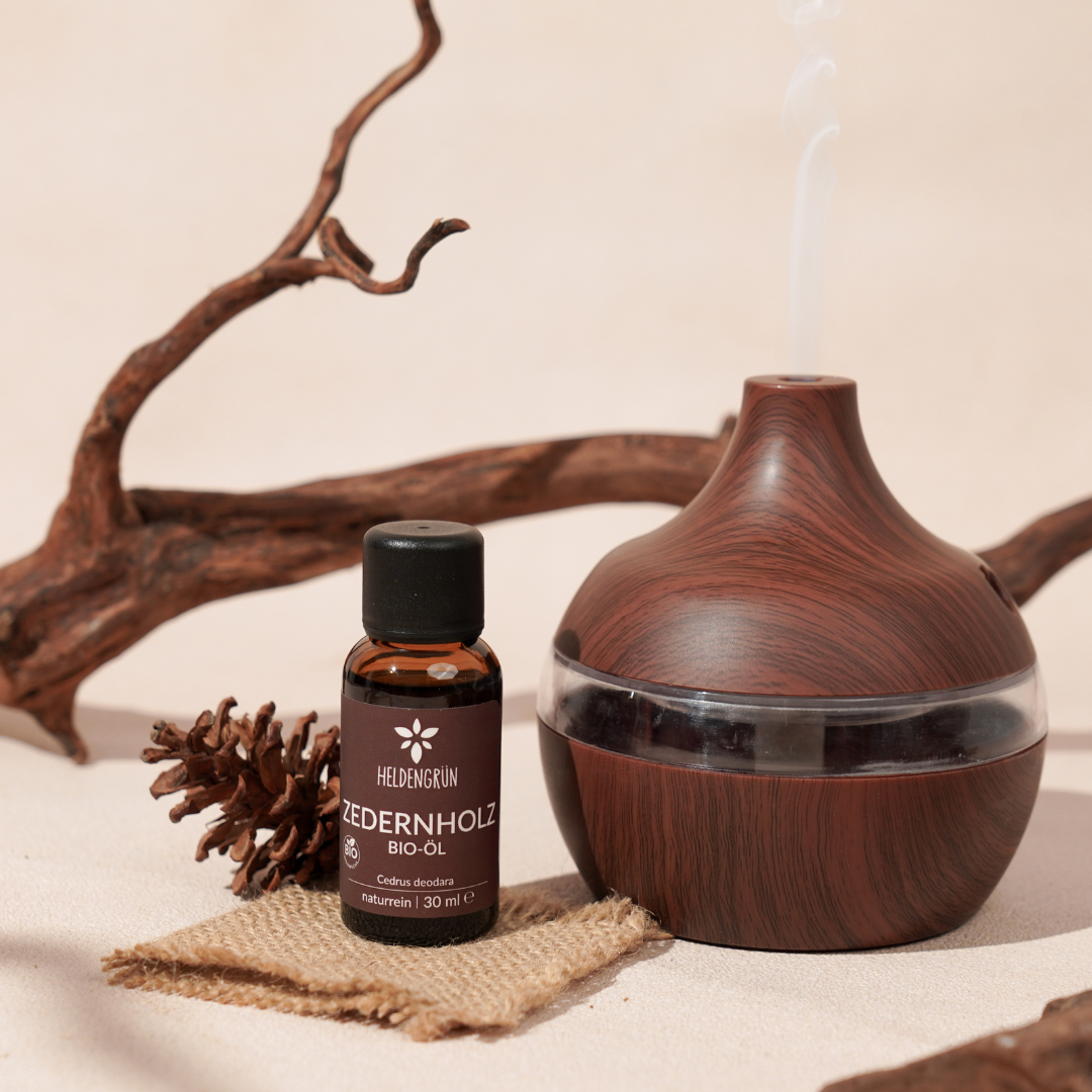 "Raumduft"-Set Ätherisches Öl Heldengrün