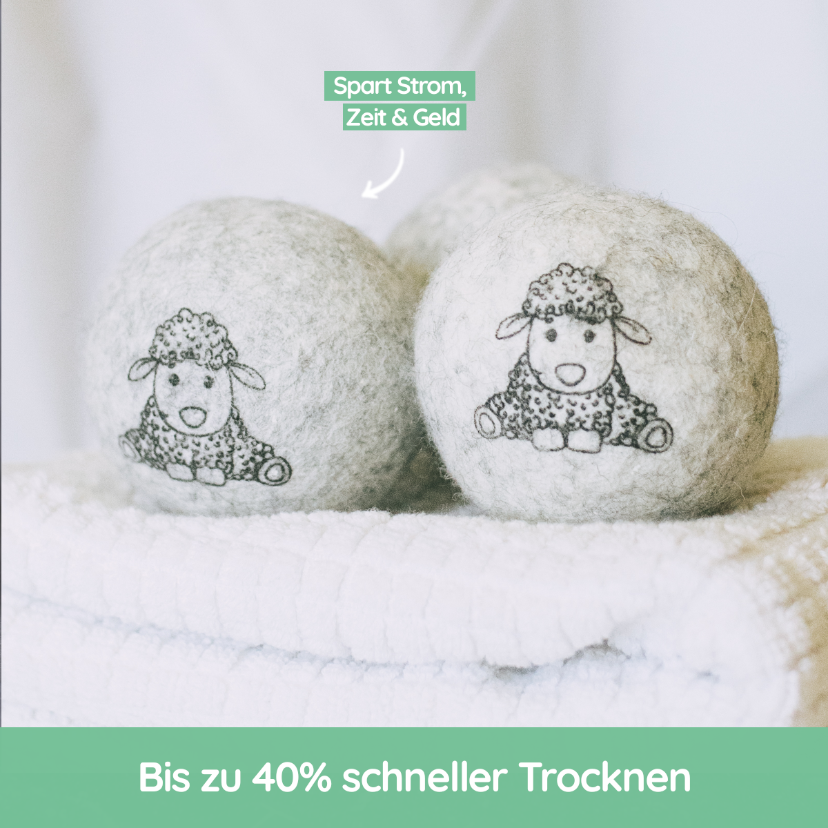 Heldengrün® Öko-Trocknerbälle Trocknerball Heldengrün