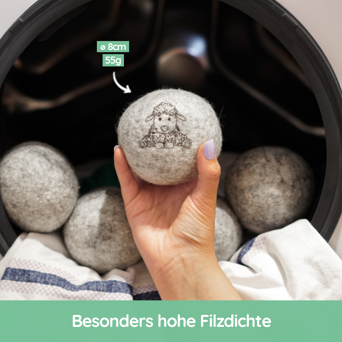 Heldengrün® Öko-Trocknerbälle Trocknerball Heldengrün