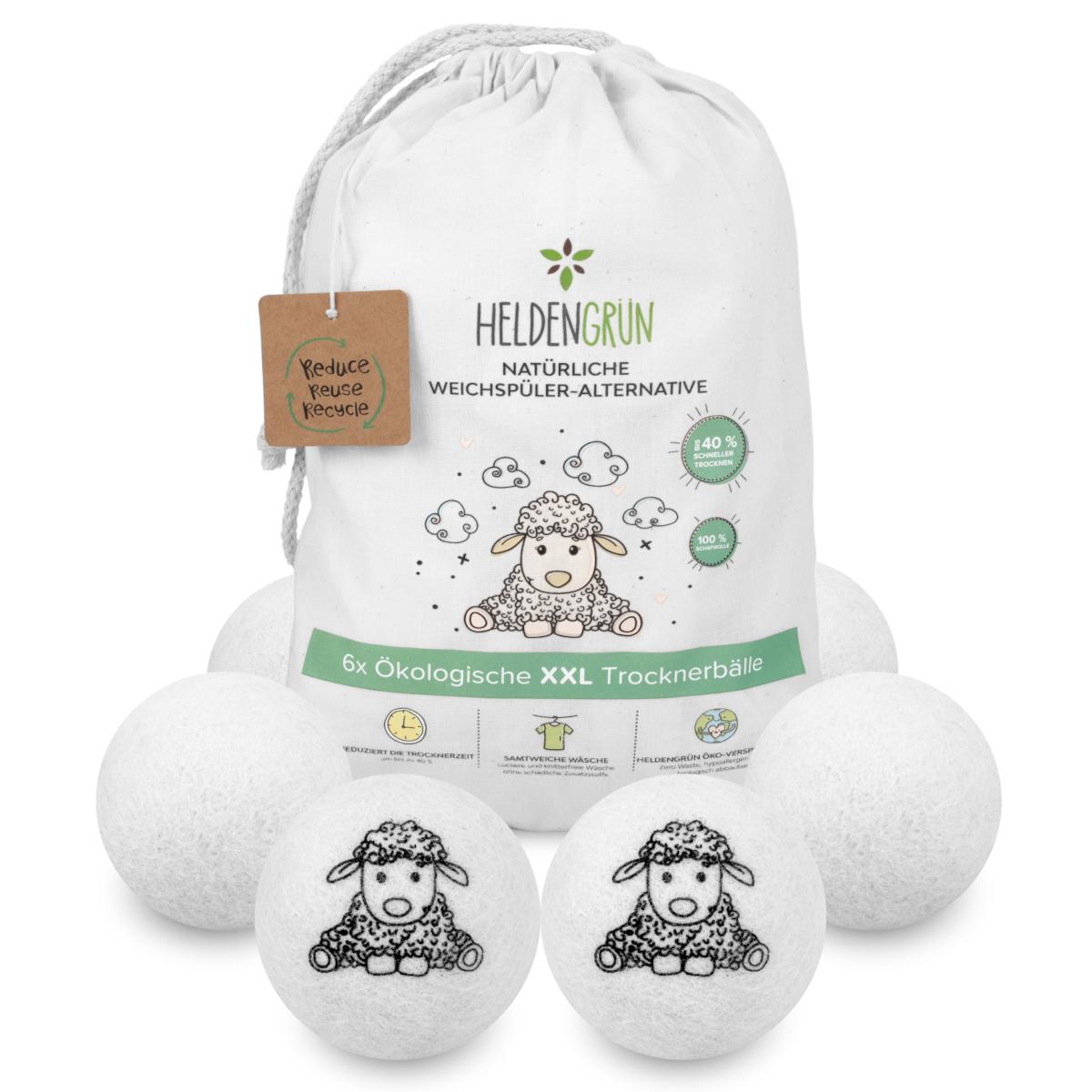 Heldengrün® Öko-Trocknerbälle Trocknerball Heldengrün