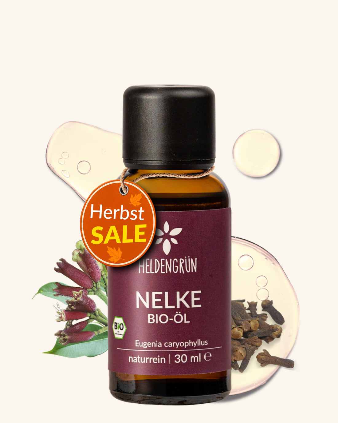 Bio-Nelkenöl Heldengrün