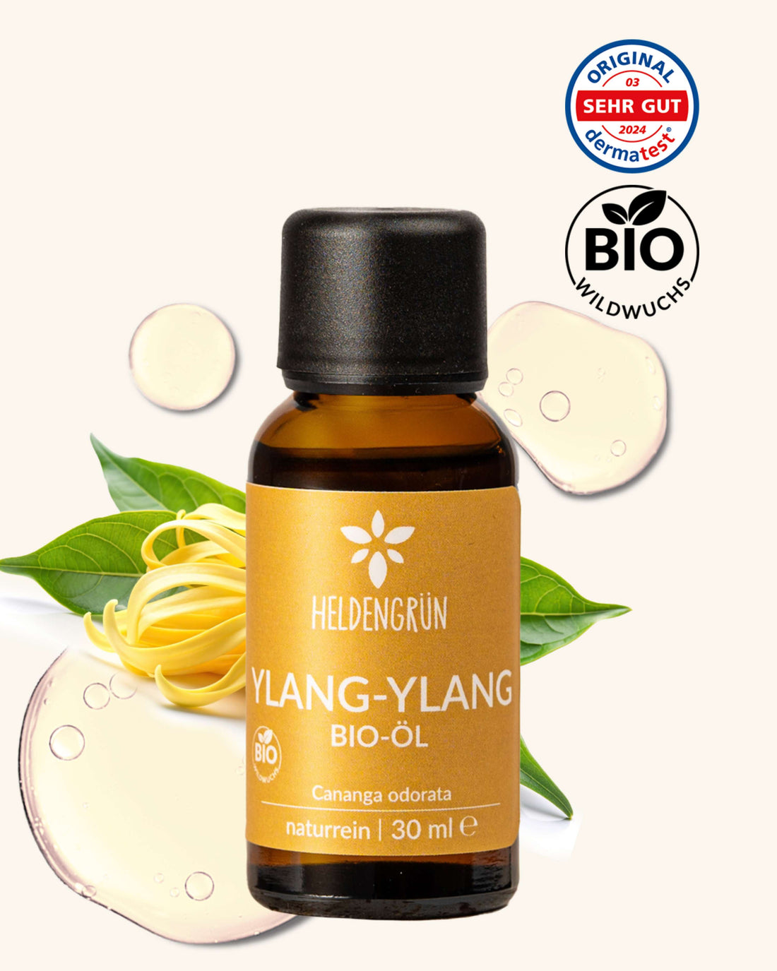 Bio-Ylang-Ylang Öl Heldengrün