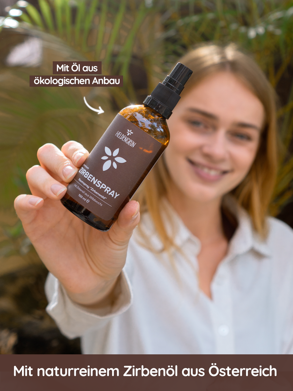 Heldengrün Zirbenspray - Natürlich entspannen! Duftöle Heldengrün