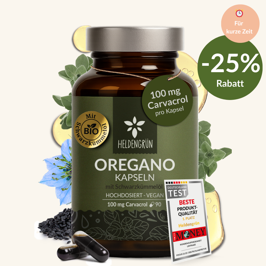 Oregano-Schwarzkümmel Kapseln Kapseln Heldengrün