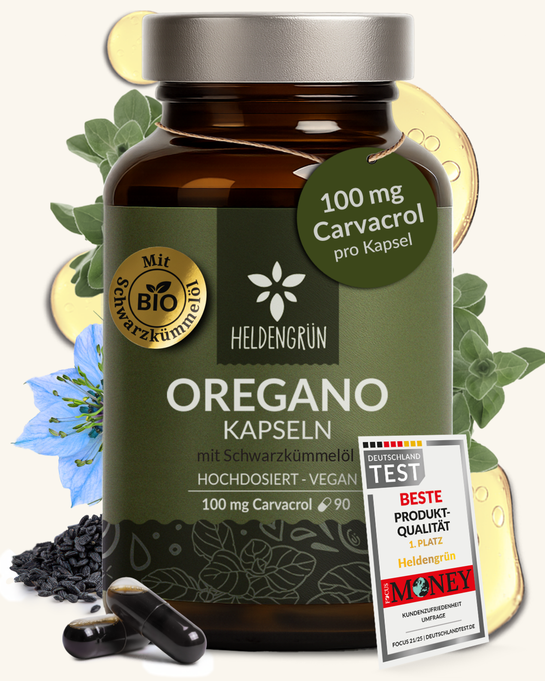 Oregano-Schwarzkümmel Kapseln