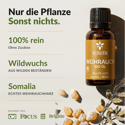 Bio-Weihrauchöl Ätherisches Öl Heldengrün