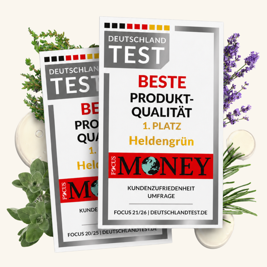 Heldengrün: Deutschland Test Auszeichnung für Produktqualität