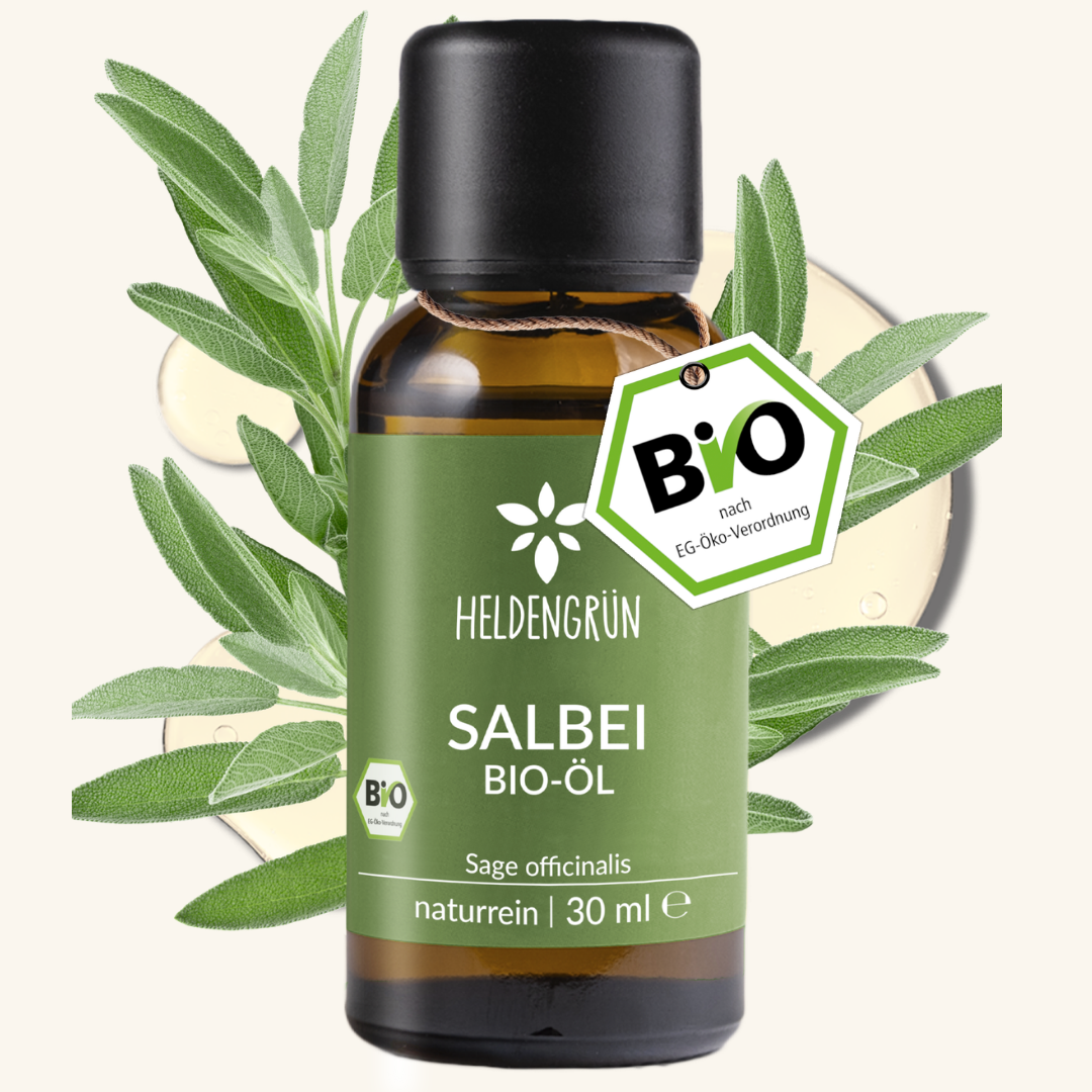 Bio Salbeiöl Ätherisches Öl Heldengrün